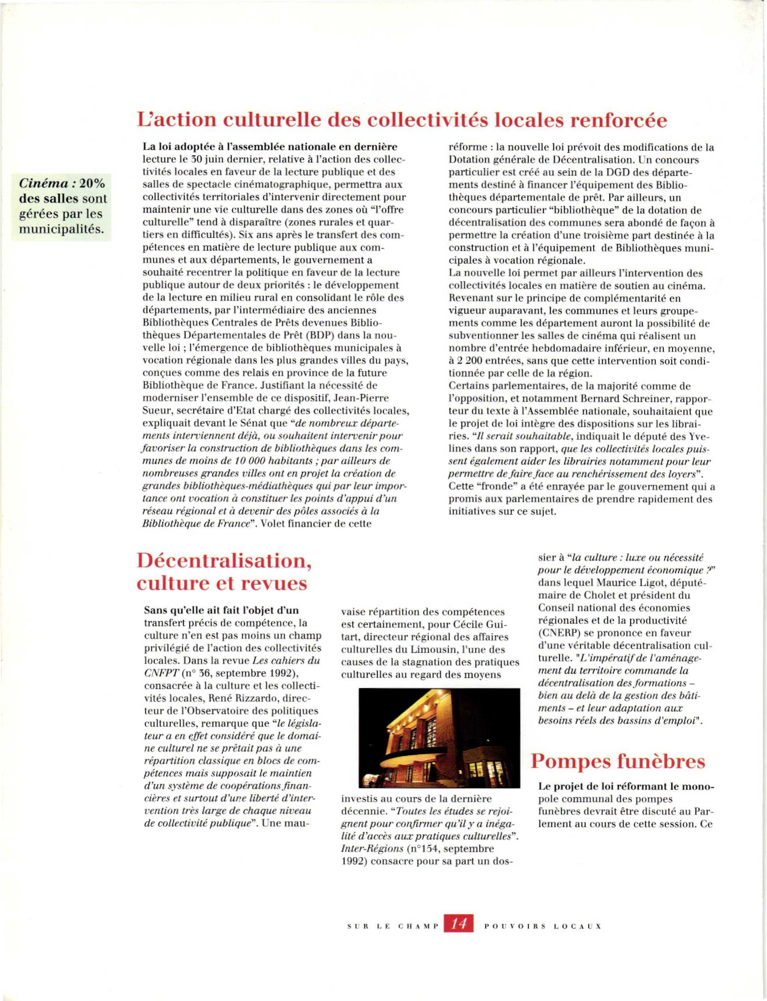 Article : Pompes funèbres
