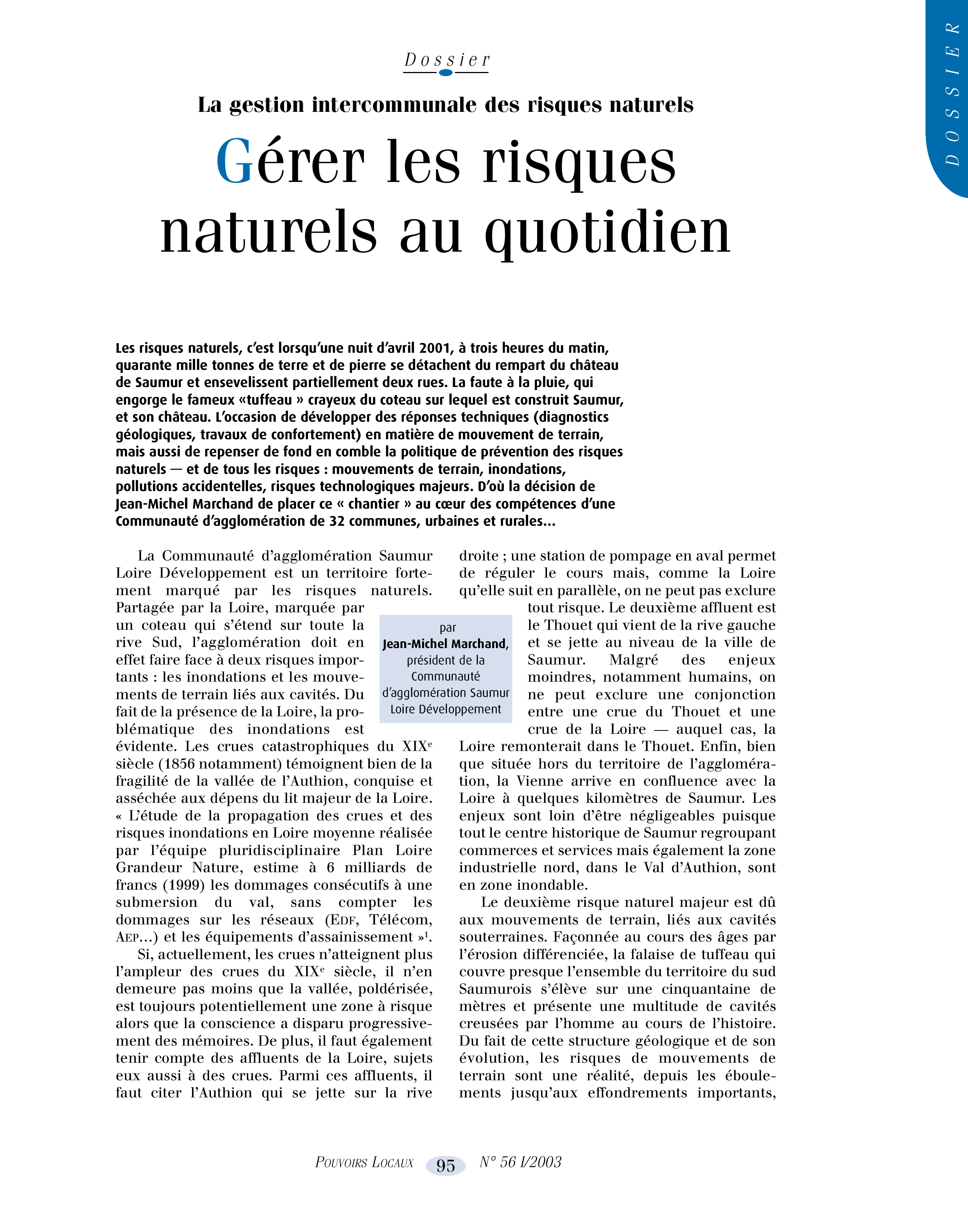 Article : Gérer les risques naturels au quotidien