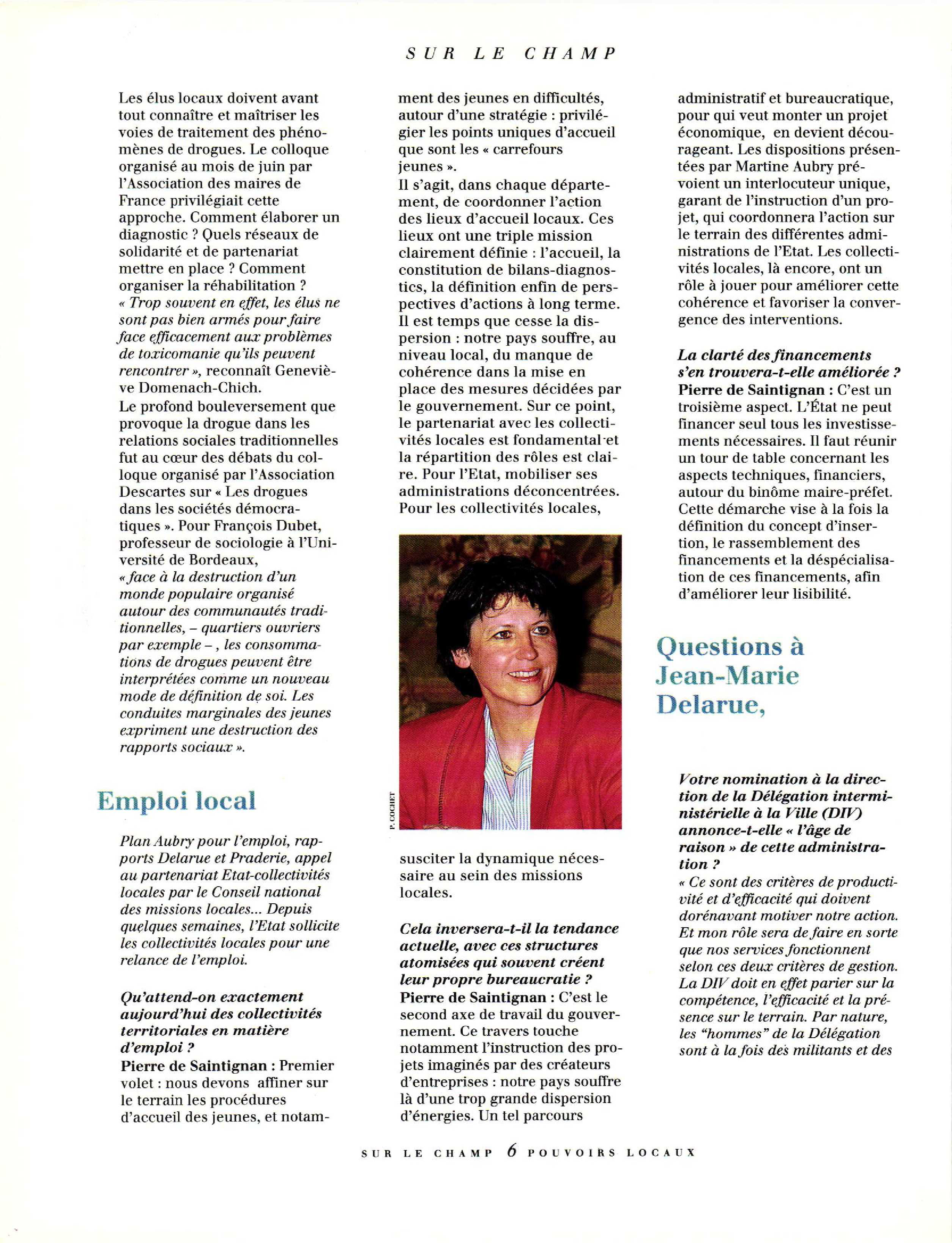 Article : Emploi local