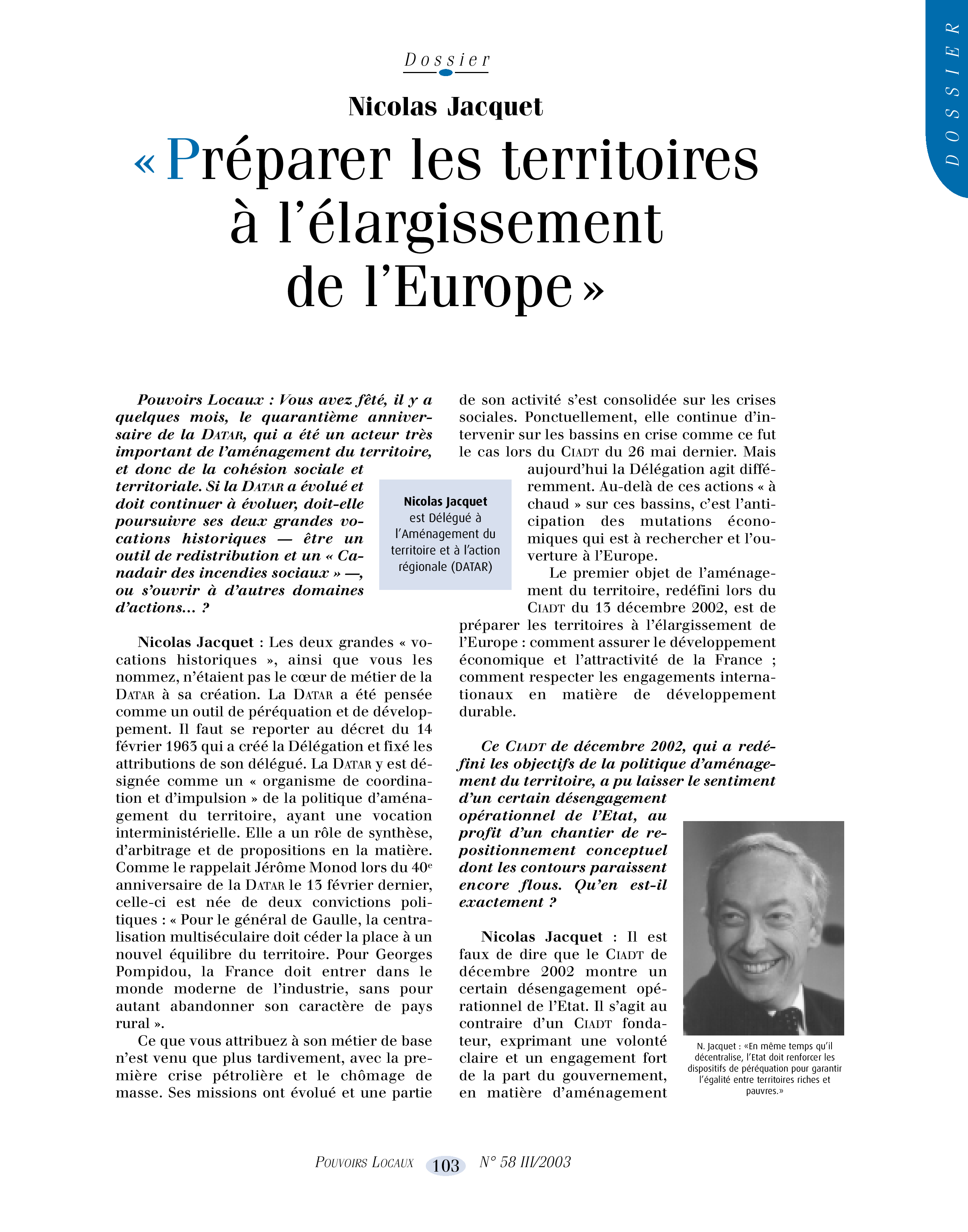 Article : Préparer les territoires à l’élargissement de l’Europe