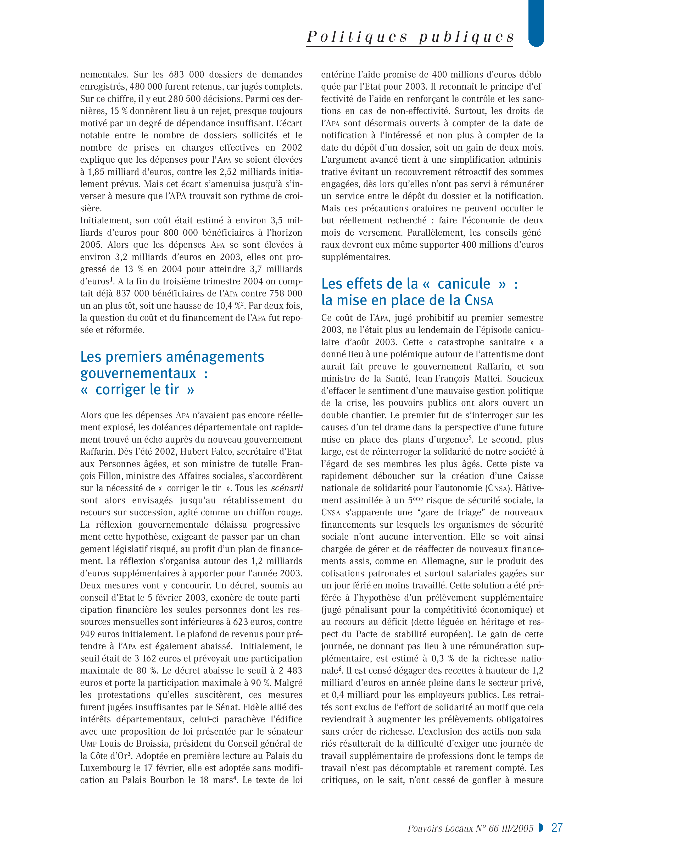 Article : L’offre de service à domicile : un enjeu pour les départements