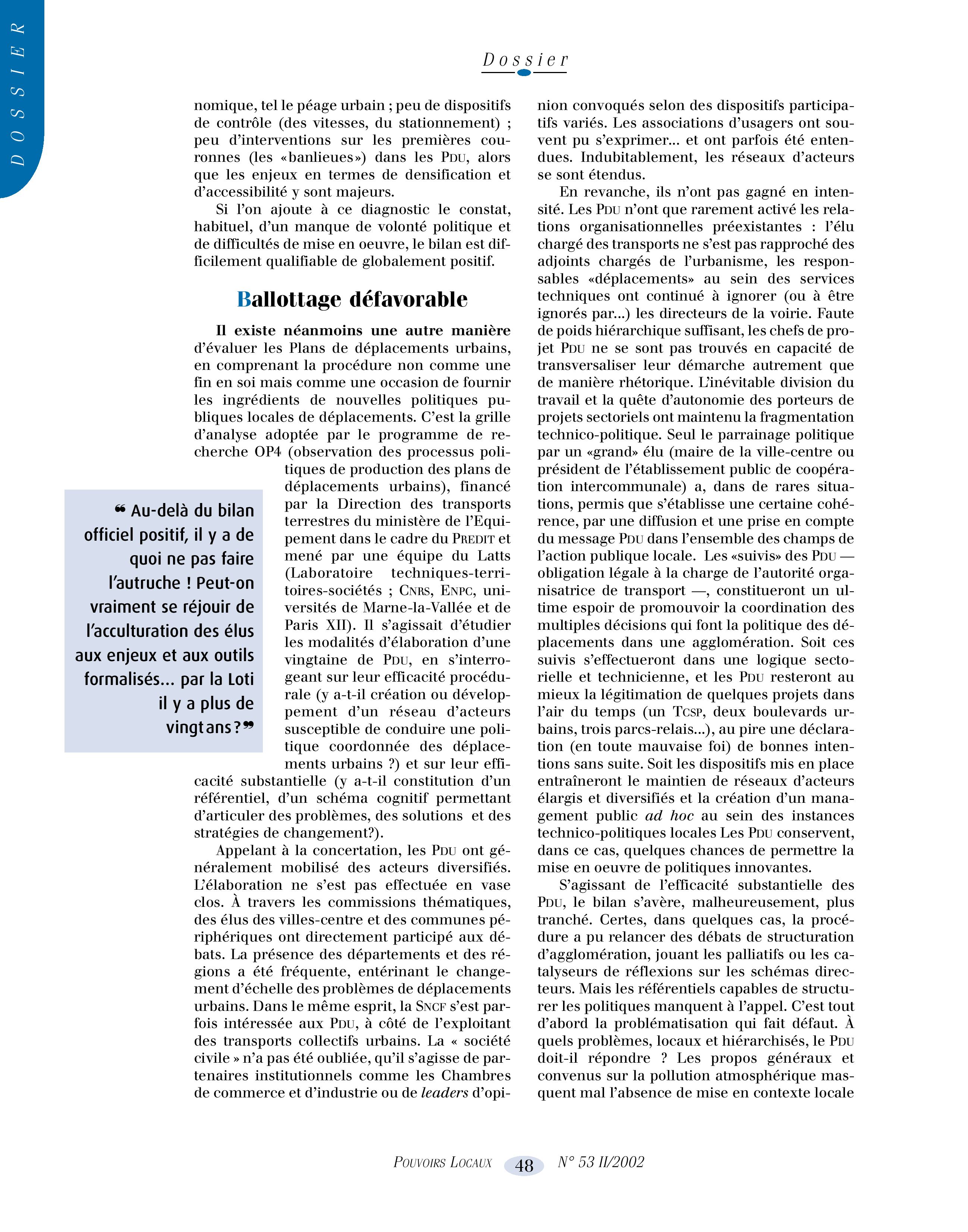 Article : Prospective pour une ville accessible