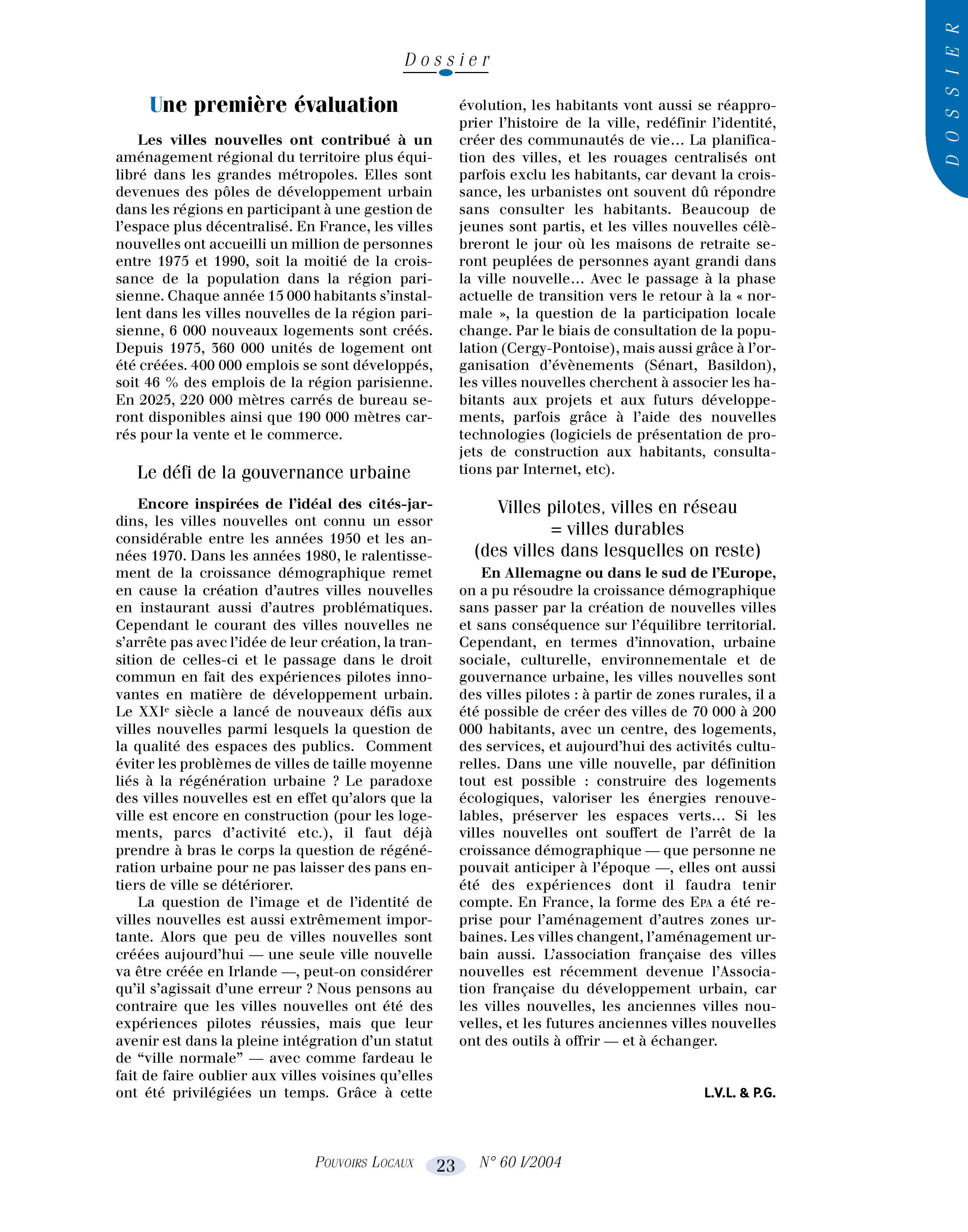 Article : Regards sur les villes nouvelles