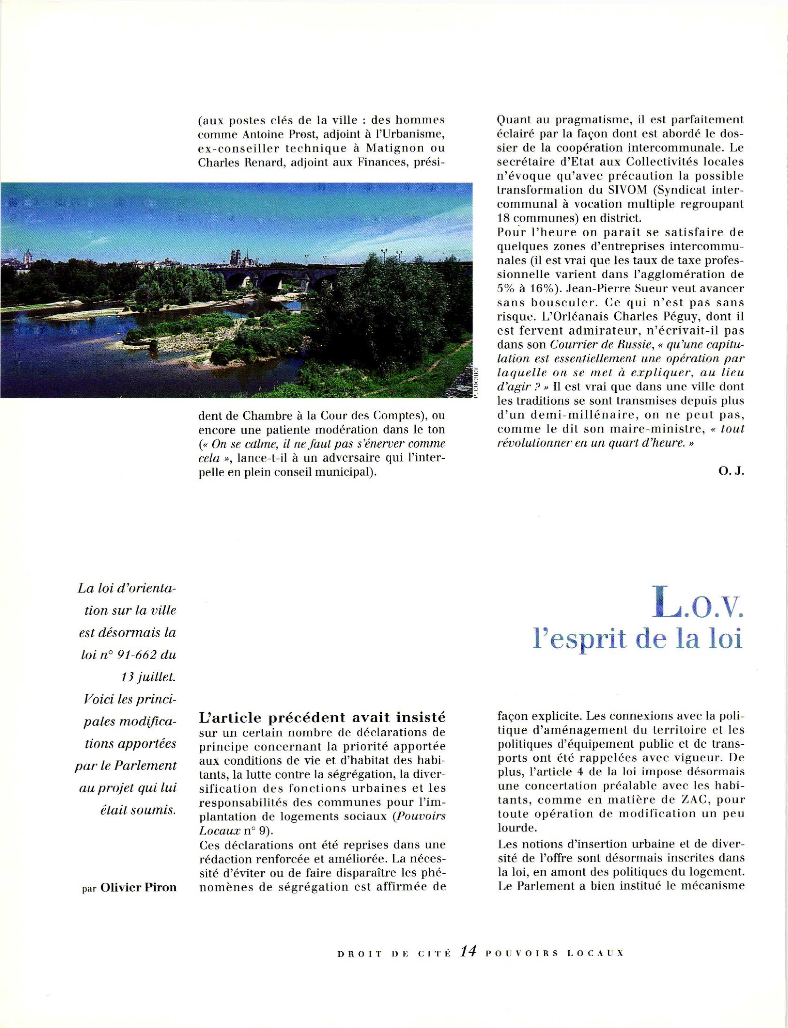 Article : LOV, l’esprit de la loi