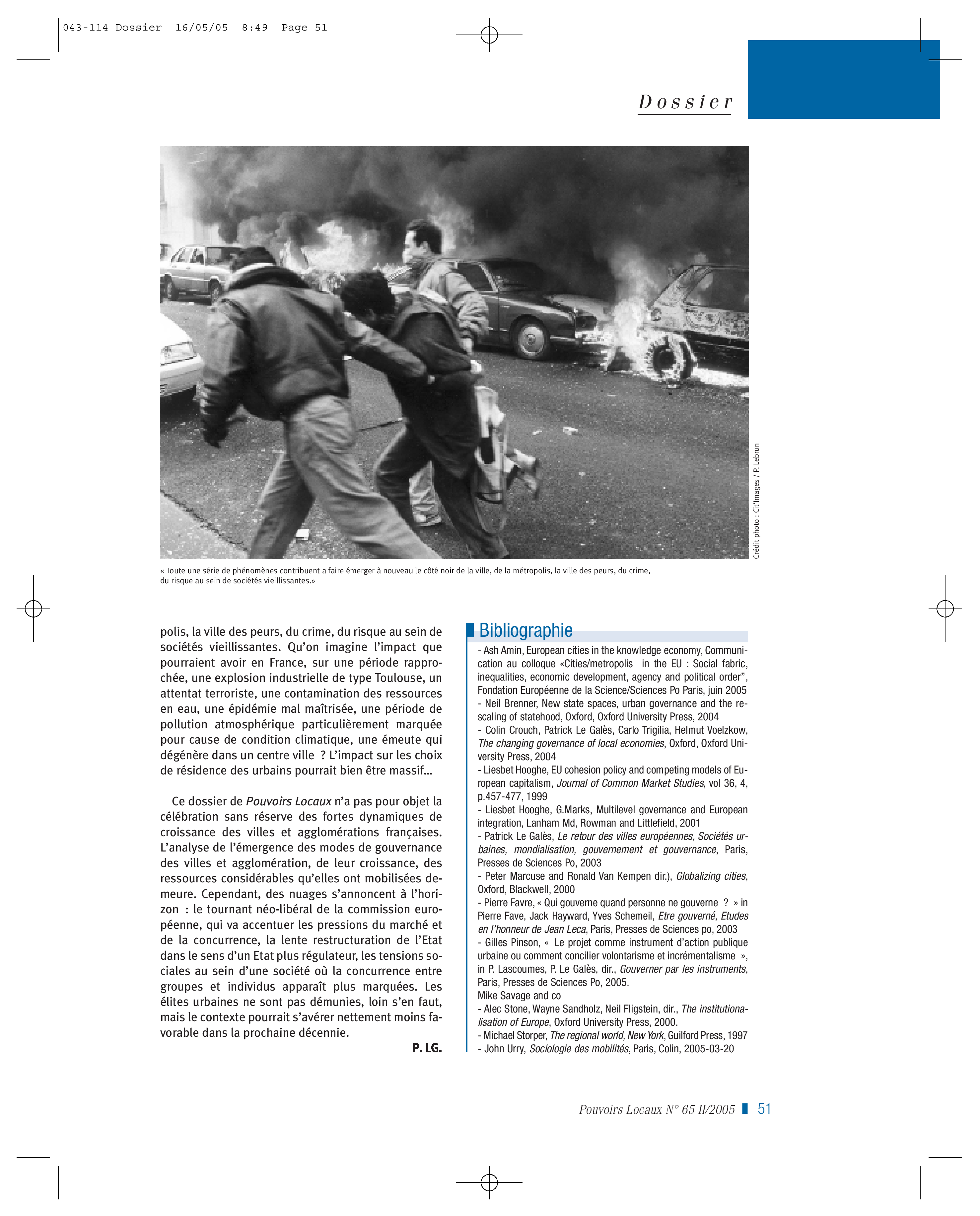 Article : L’affirmation des politiques sanitaires et sociales urbaines