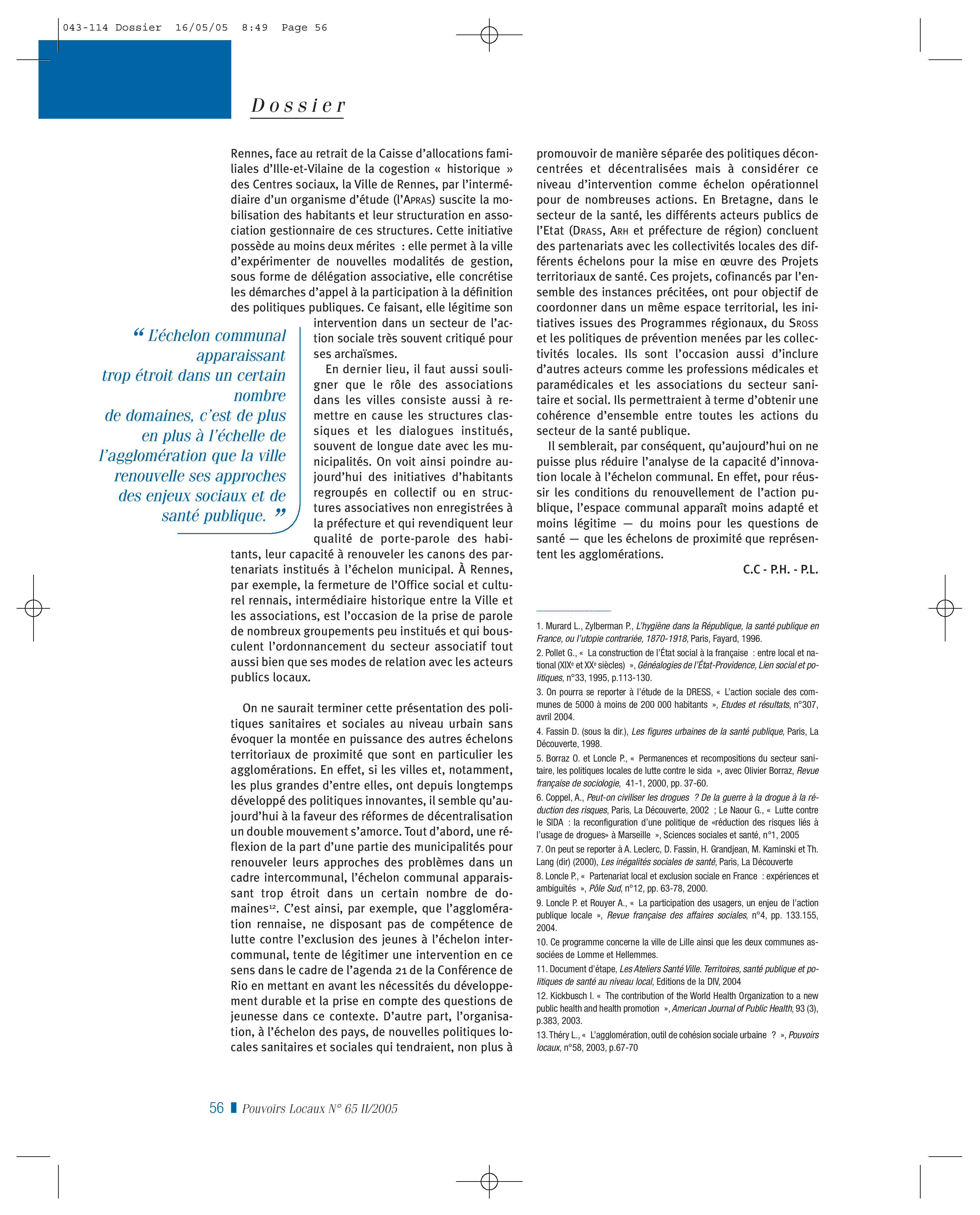 Article : Ville et déplacement. Les « signaux faibles » d’une évolution qualitative