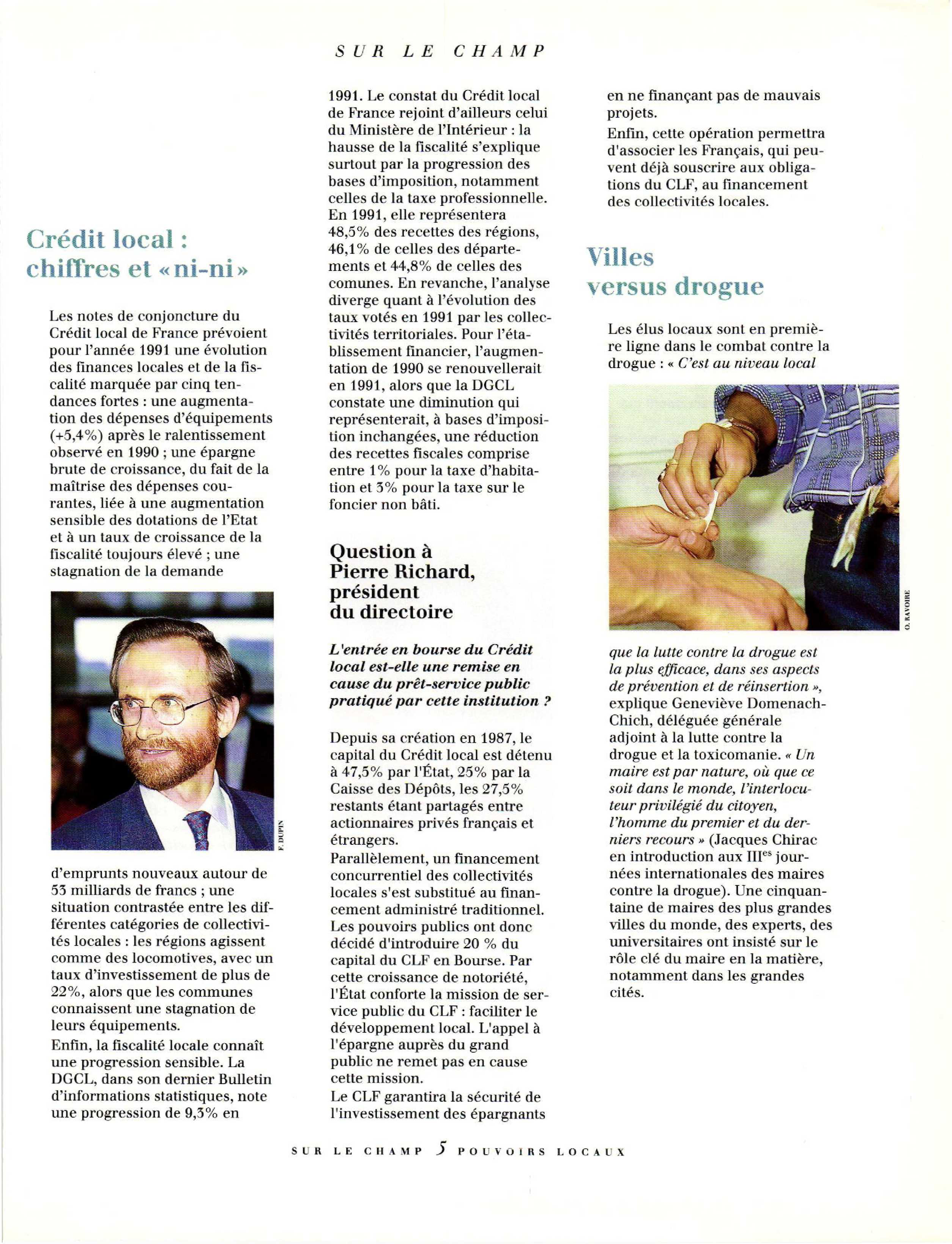 Article : Crédit local : chiffres et questions à Richard P.