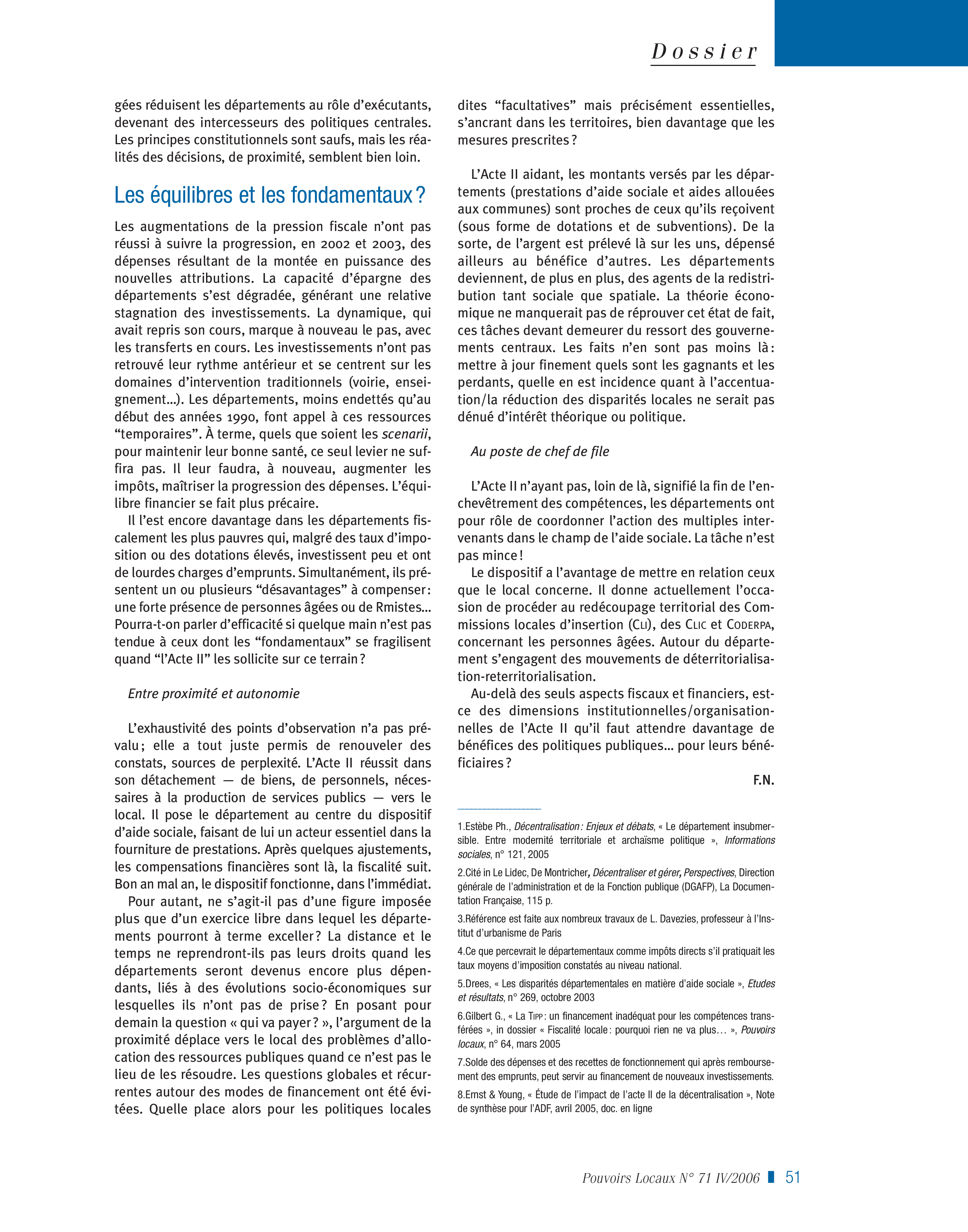 Article : Les finances intercommunales