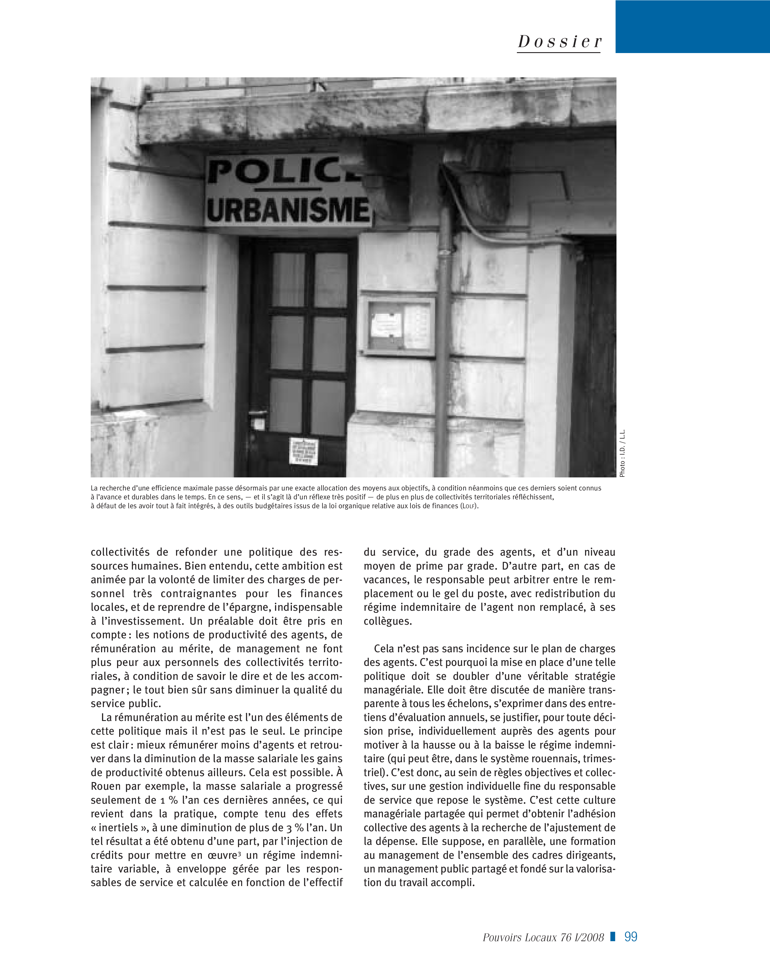 Article : « Entre investissement public et maîtrise de la dépense, les collectivités locales entrent dans l’ère des choix »
