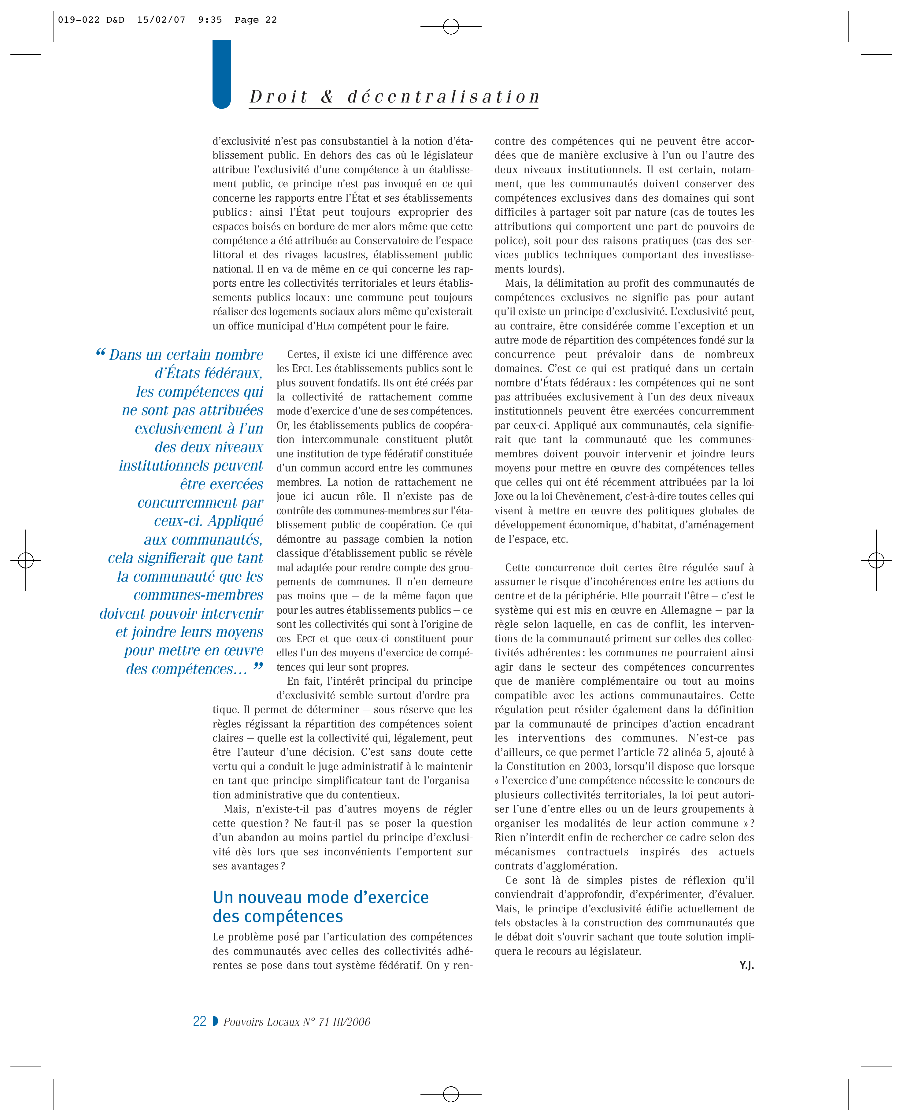 Article : Intercommunalité : la transformation programmée d’un modèle