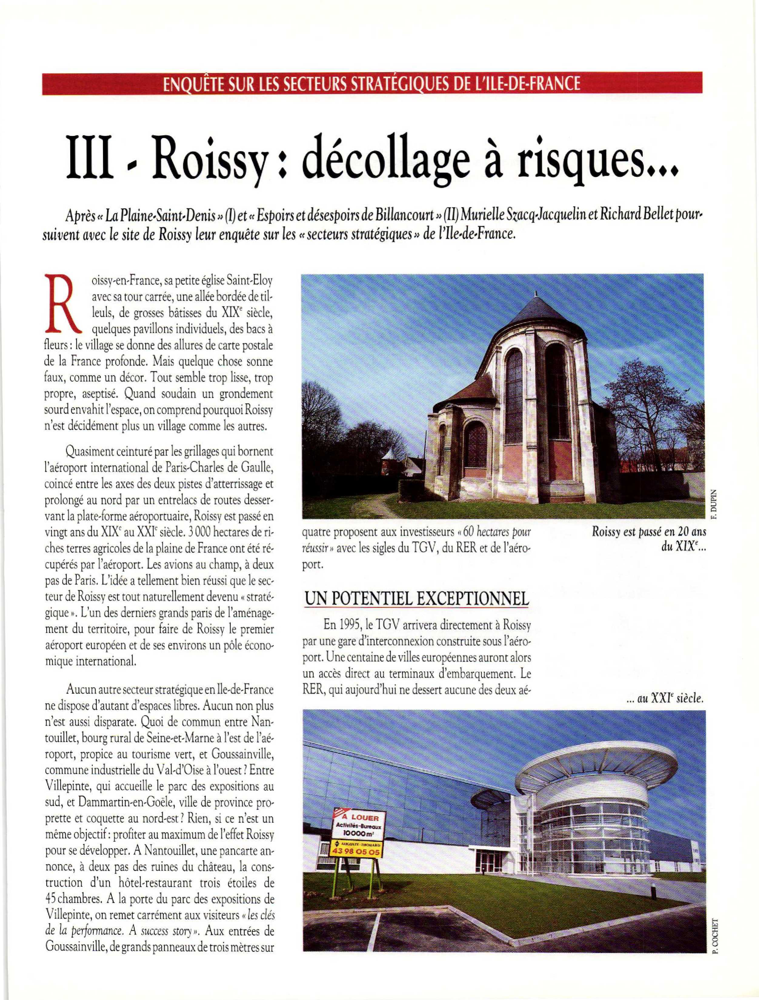 Article :  Roissy : décollage à risque ...