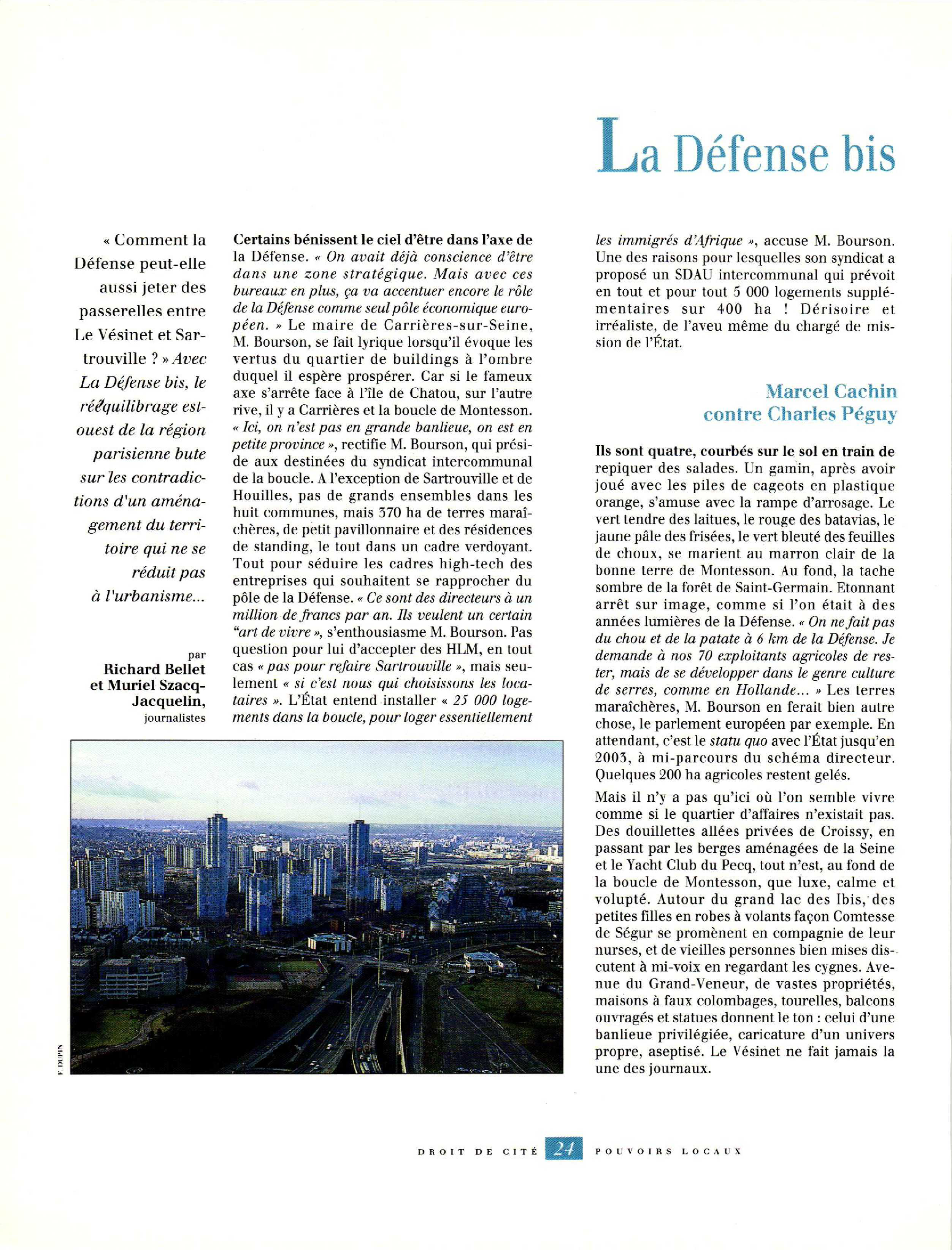 Article :  La Défense bis