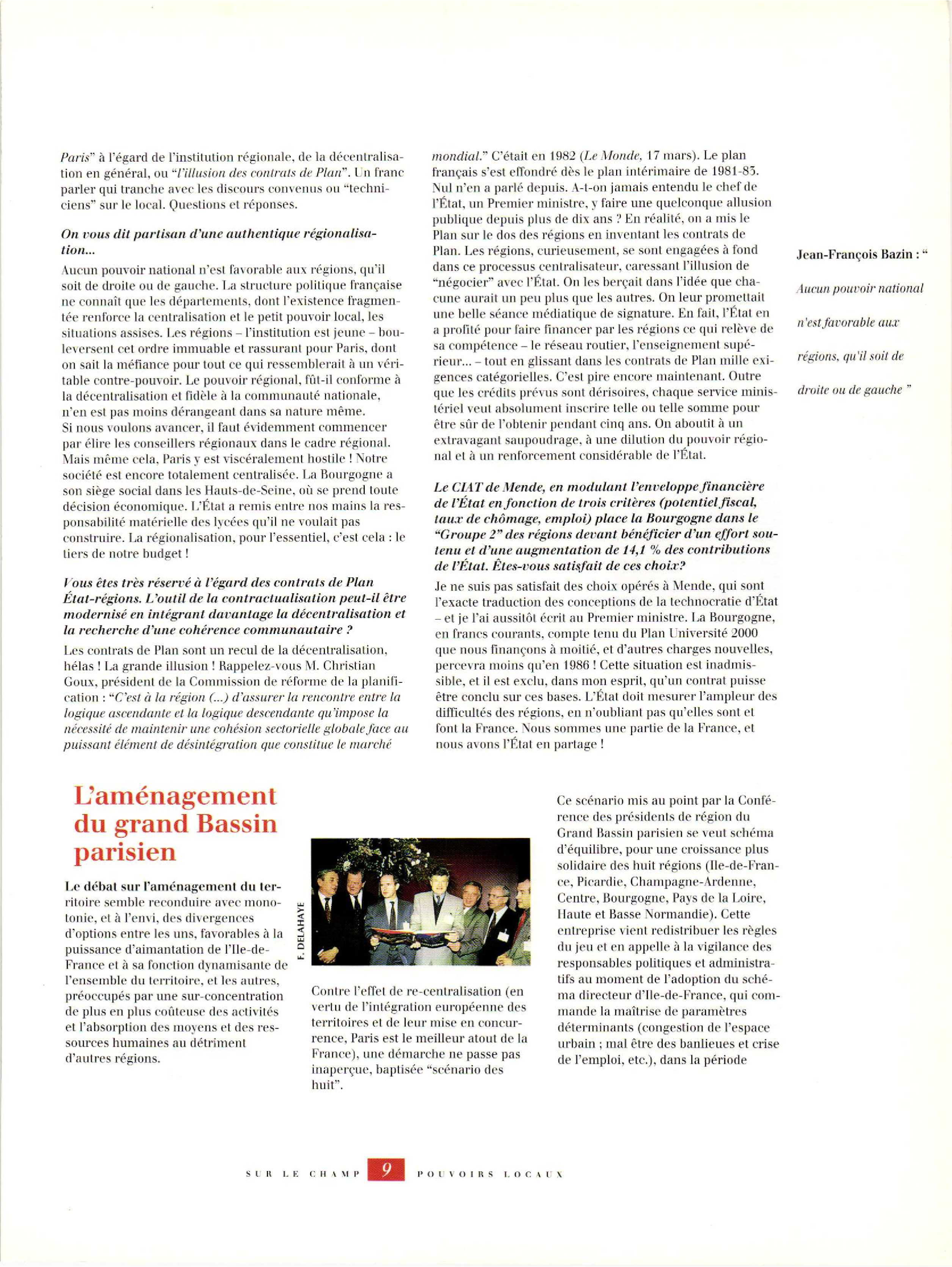 Article : L’aménagement du grand Bassin parisien