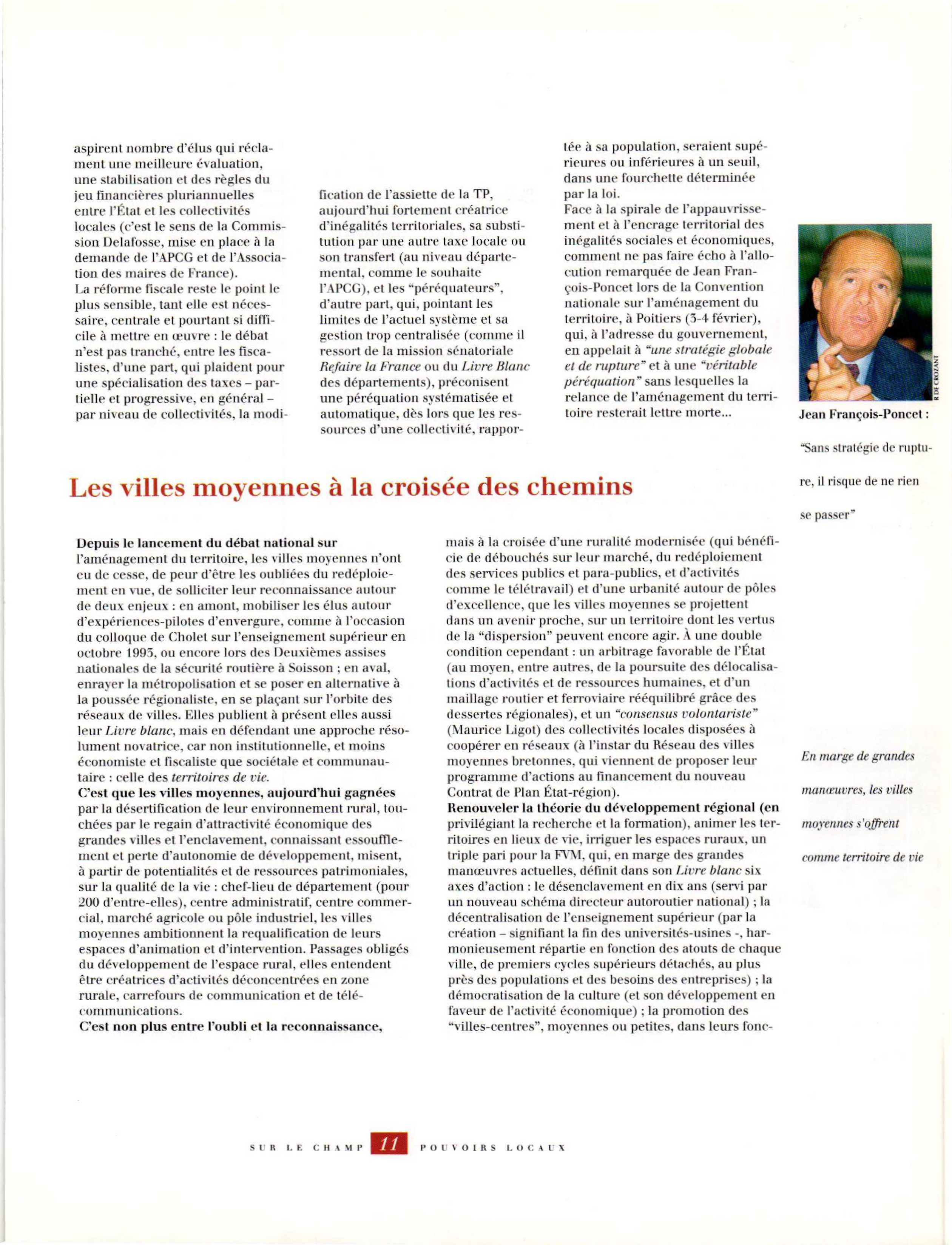 Article : Les villes moyennes à la croisée des chemins