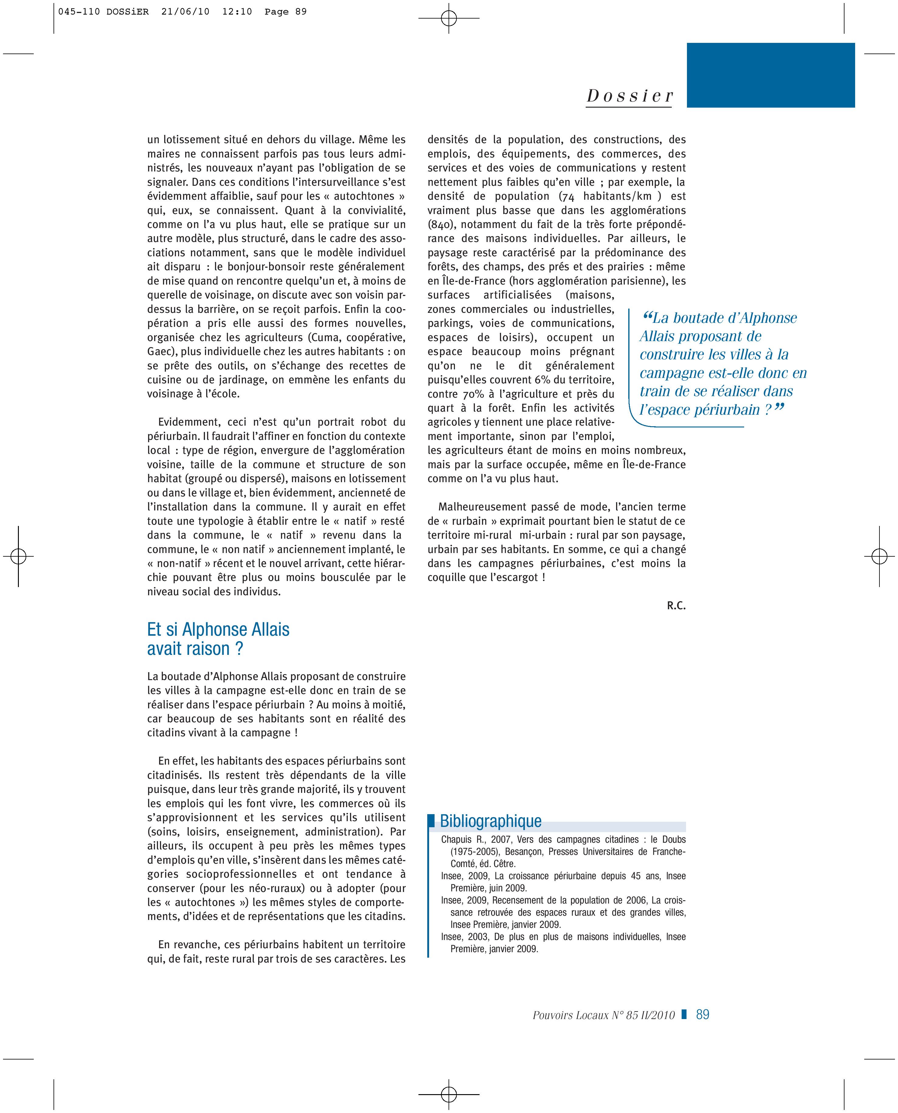 Article : Campagnes : ce que nous apprennent les conflits d’usage