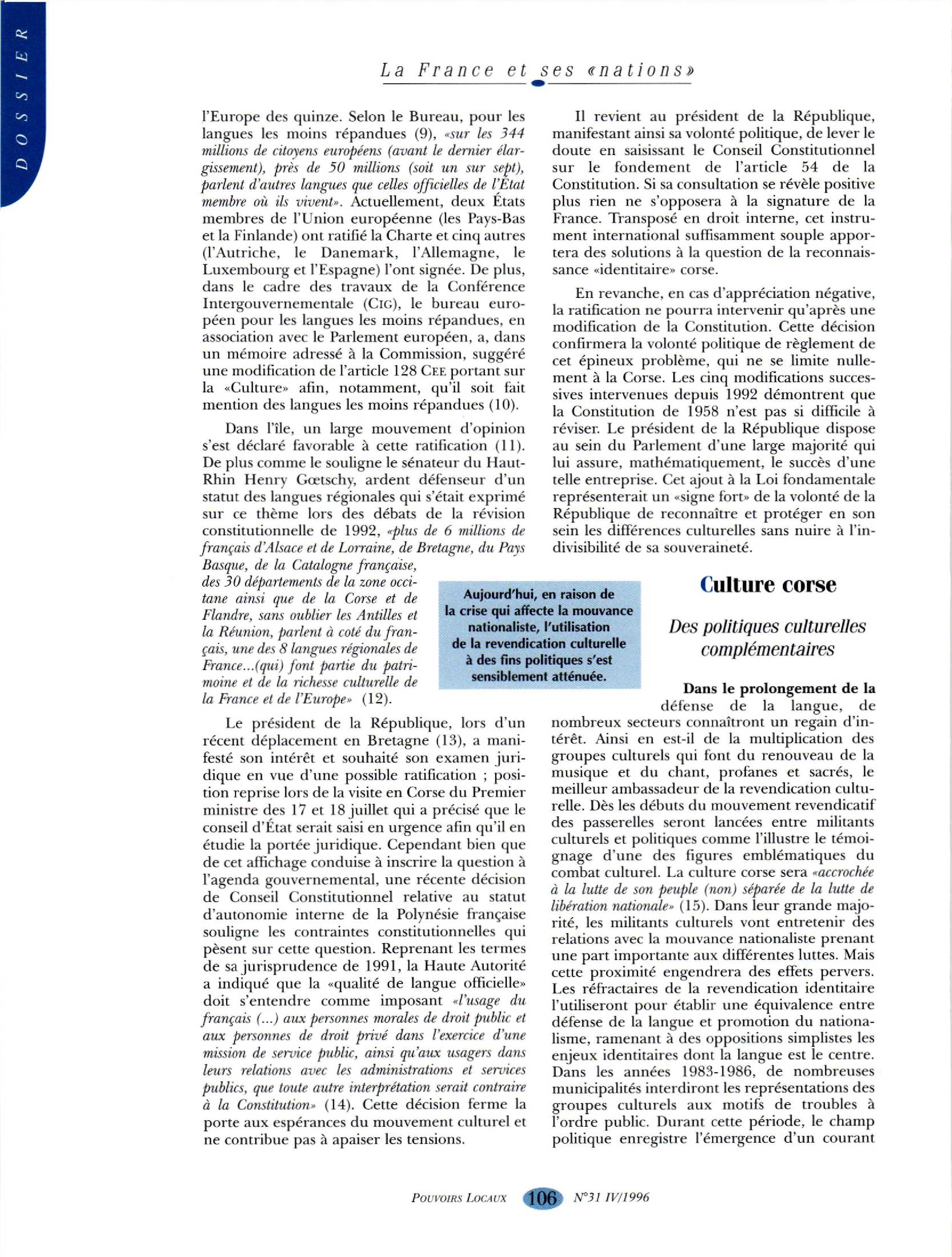 Article : La pluriloyauté, un droit de l’Homme