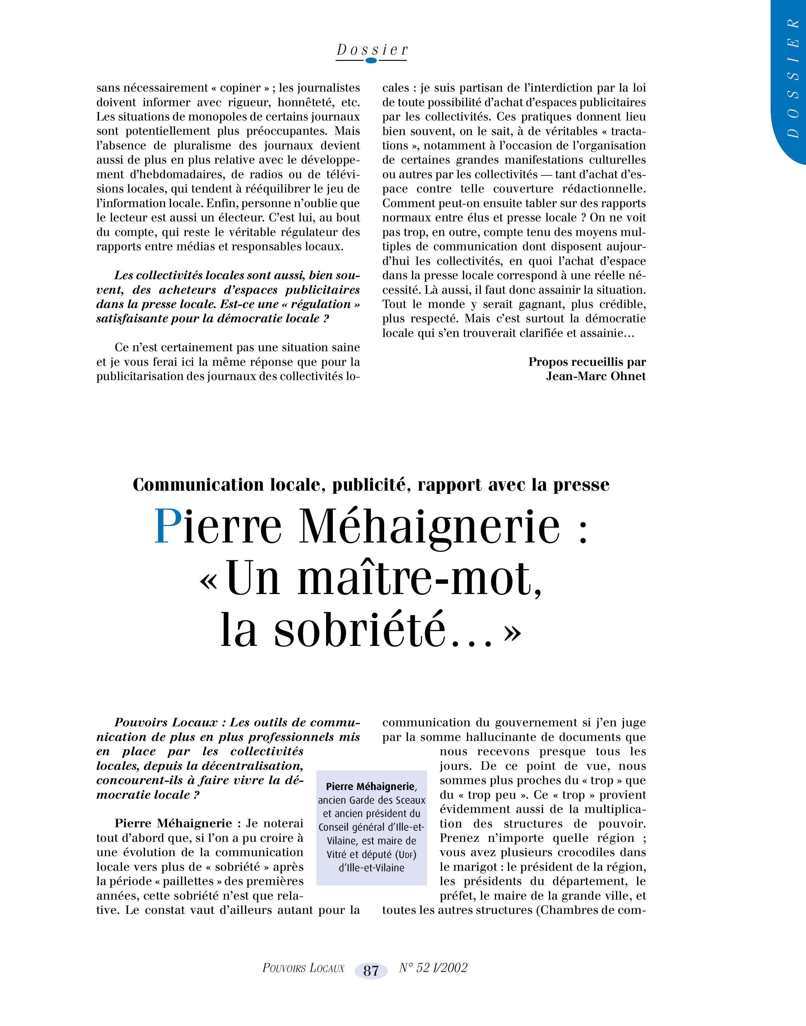 Article : Communication locale : un maître-mot, la sobriété !