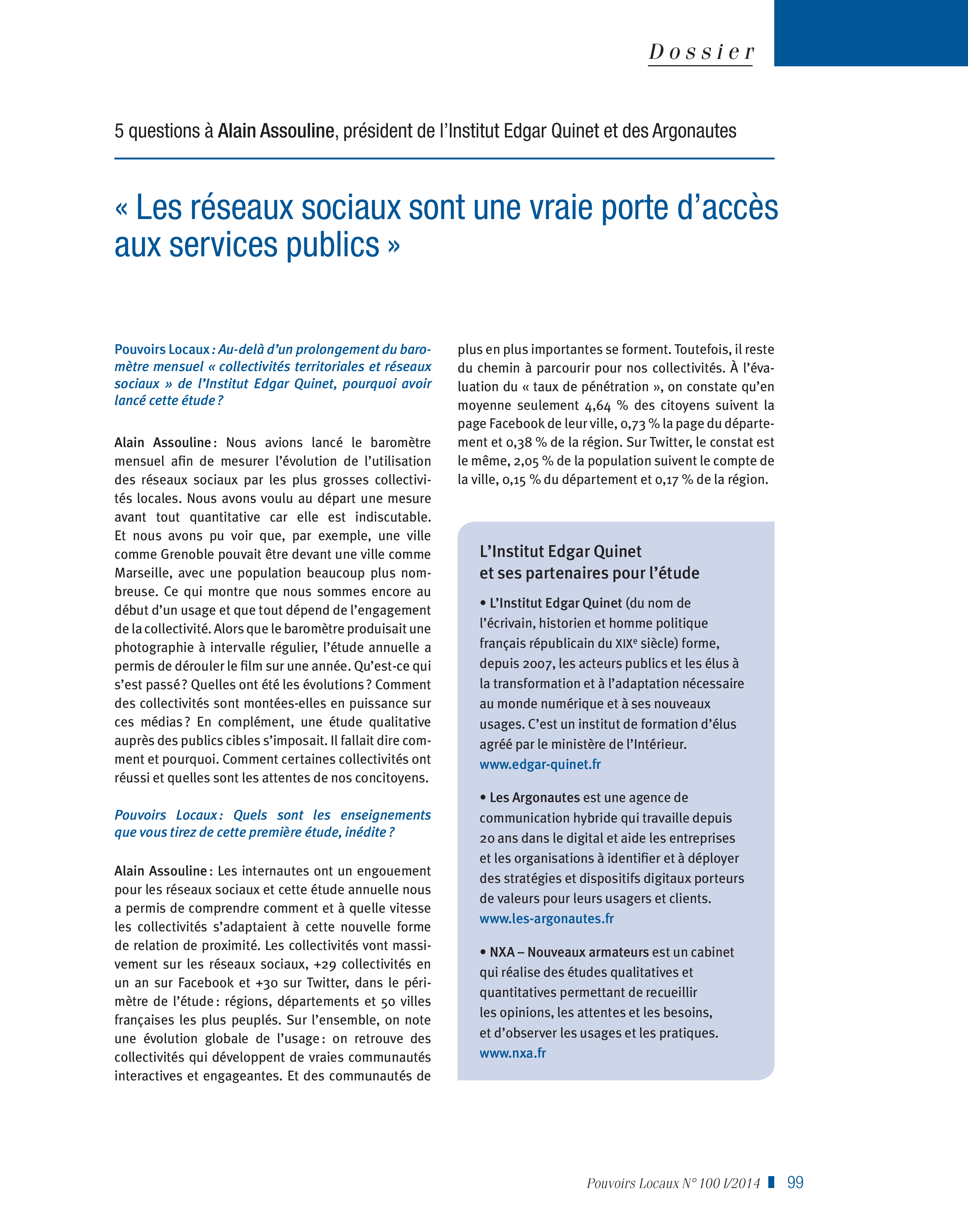 Article : « Les réseaux sociaux sont une vraie porte d’accès aux services publics »