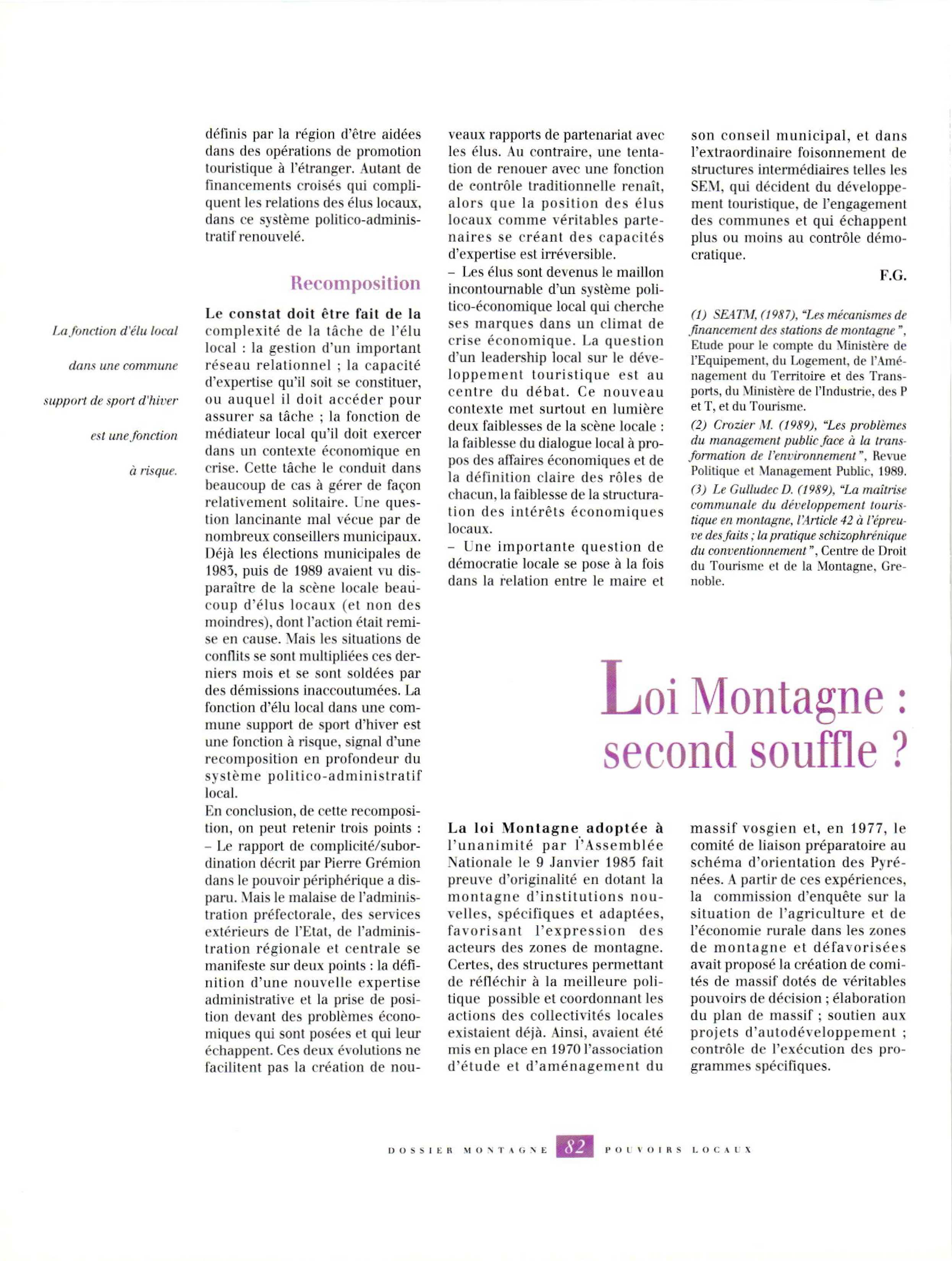 Article : Loi Montagne : le second souffle ?