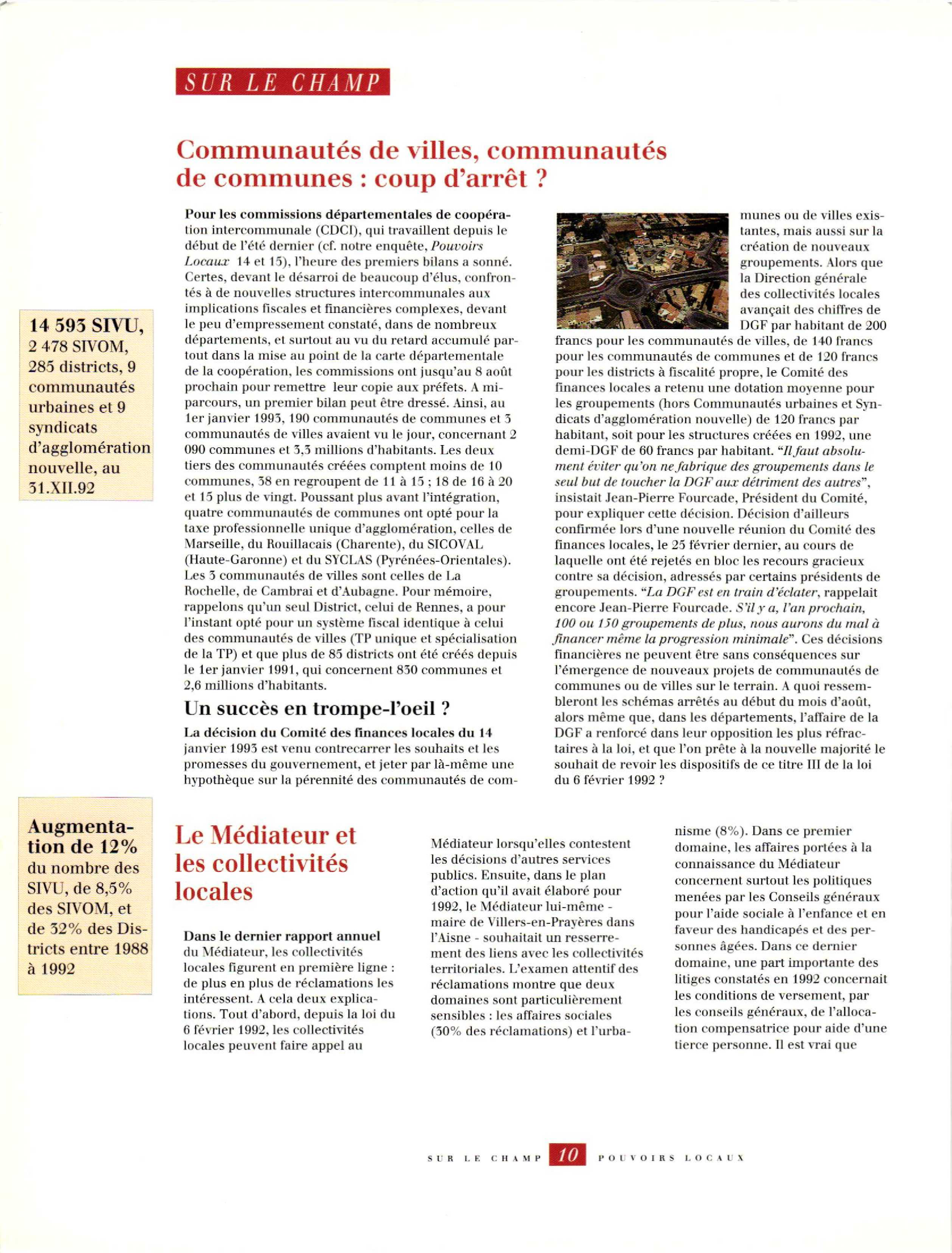 Article : Le  médiateur et les collectivités locales