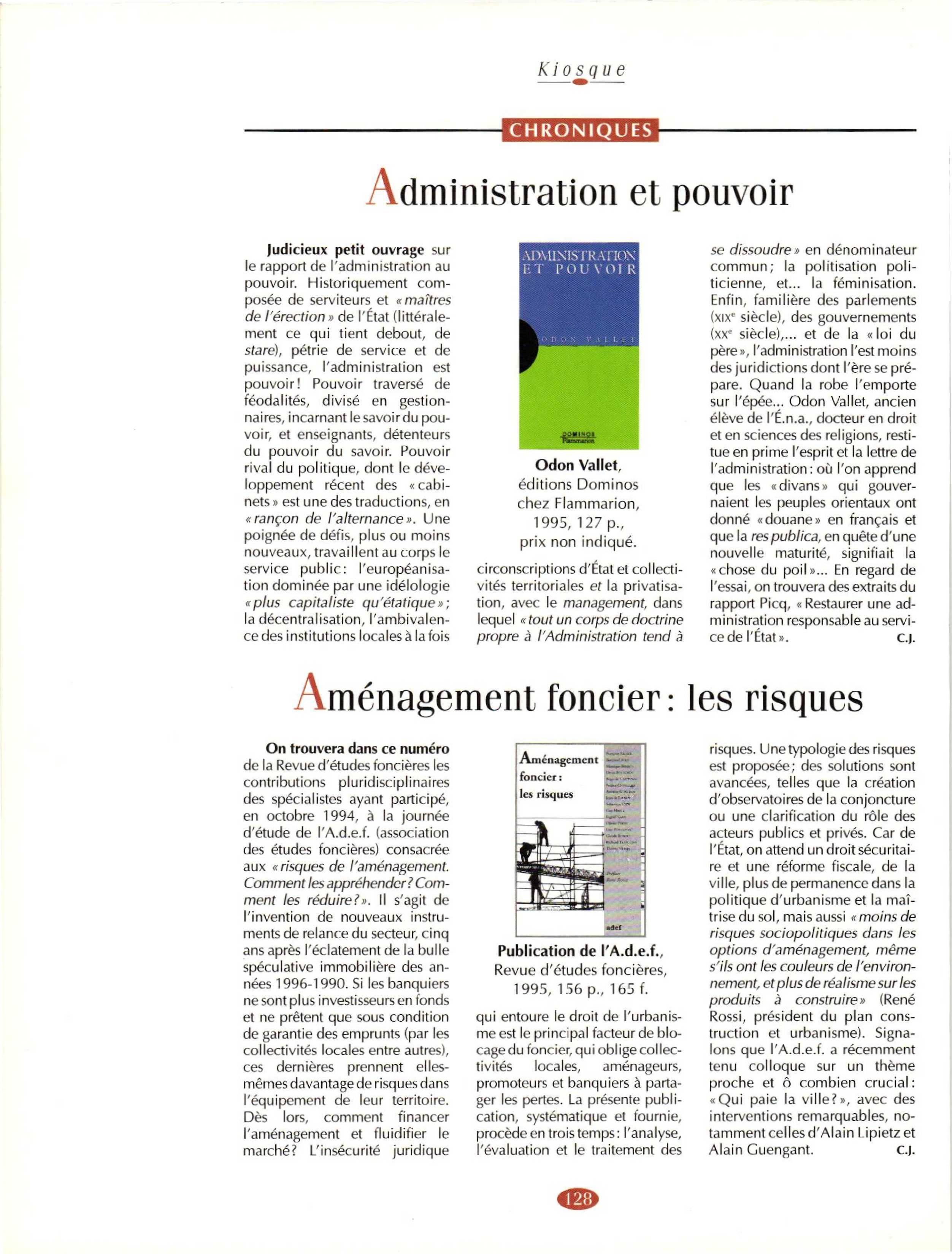 Article : Aménagement foncier : les risques