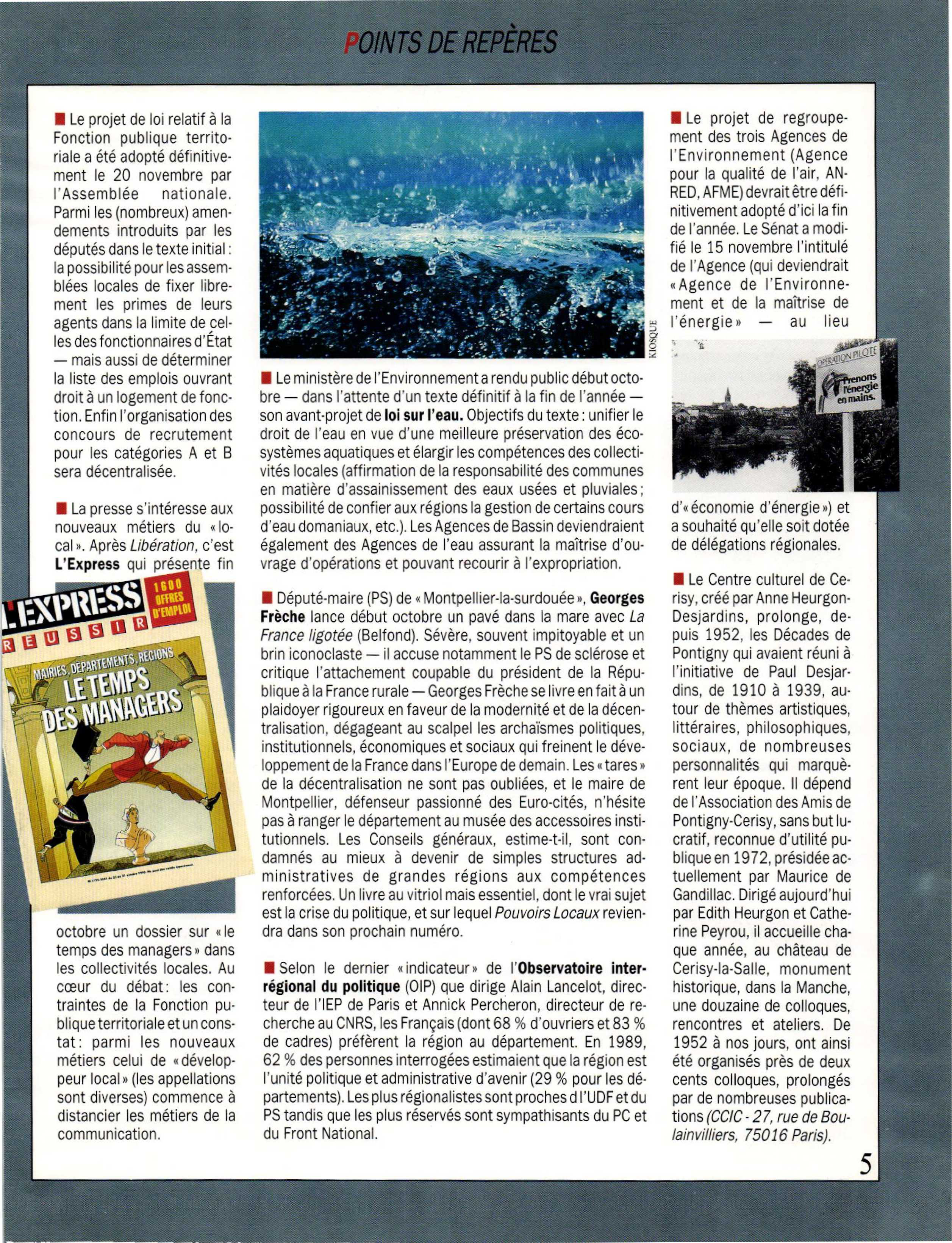 Article : POINTS DE REPÉRES