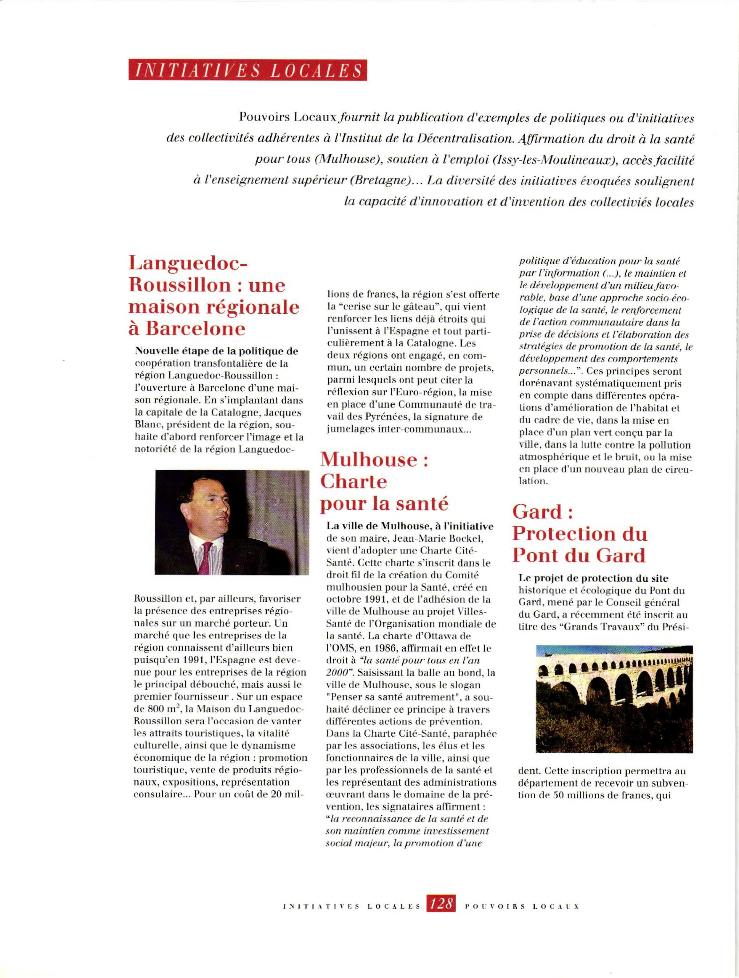 Article : INITIATIVES LOCALES