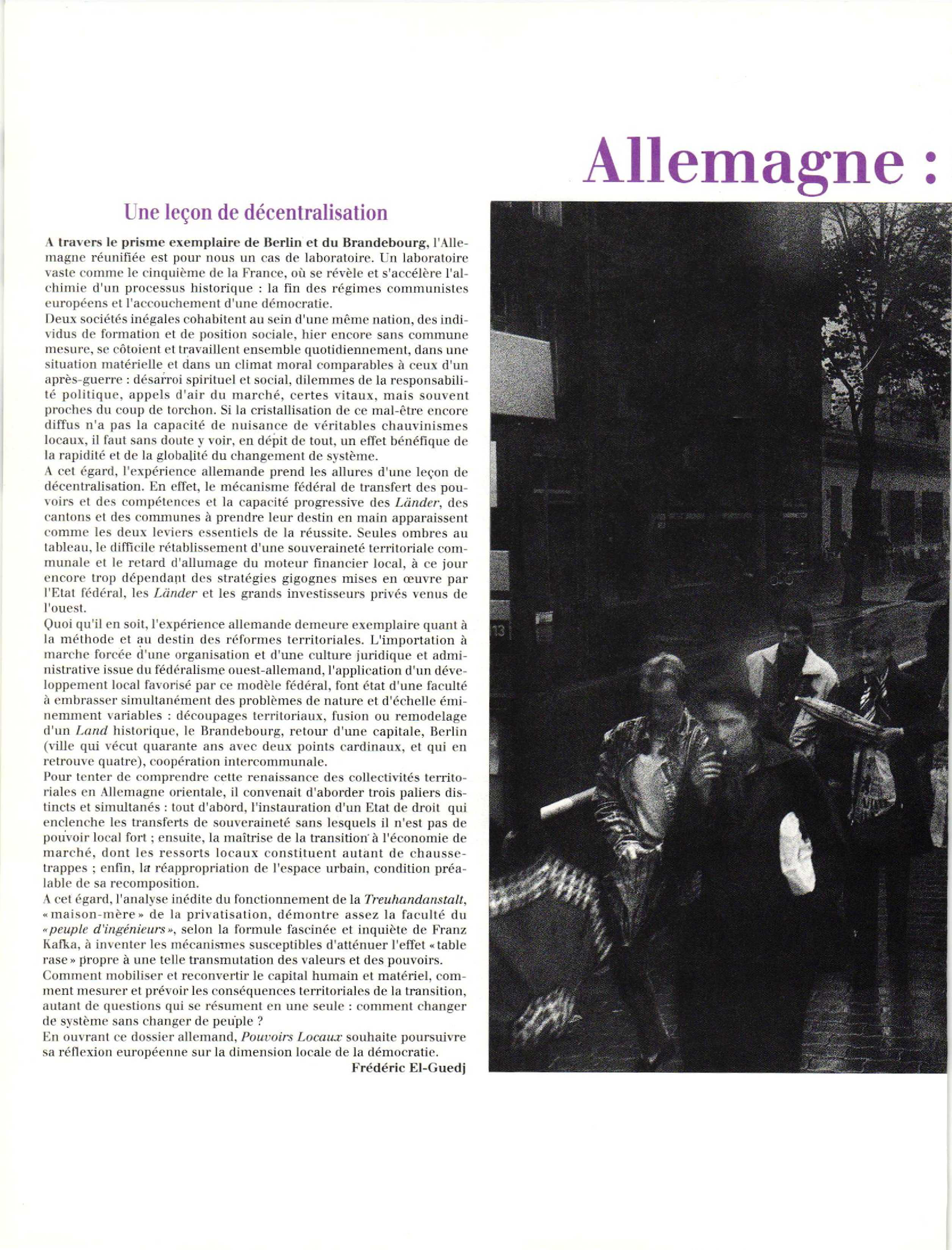 Article : Allemagne : la conquête de l’Etat