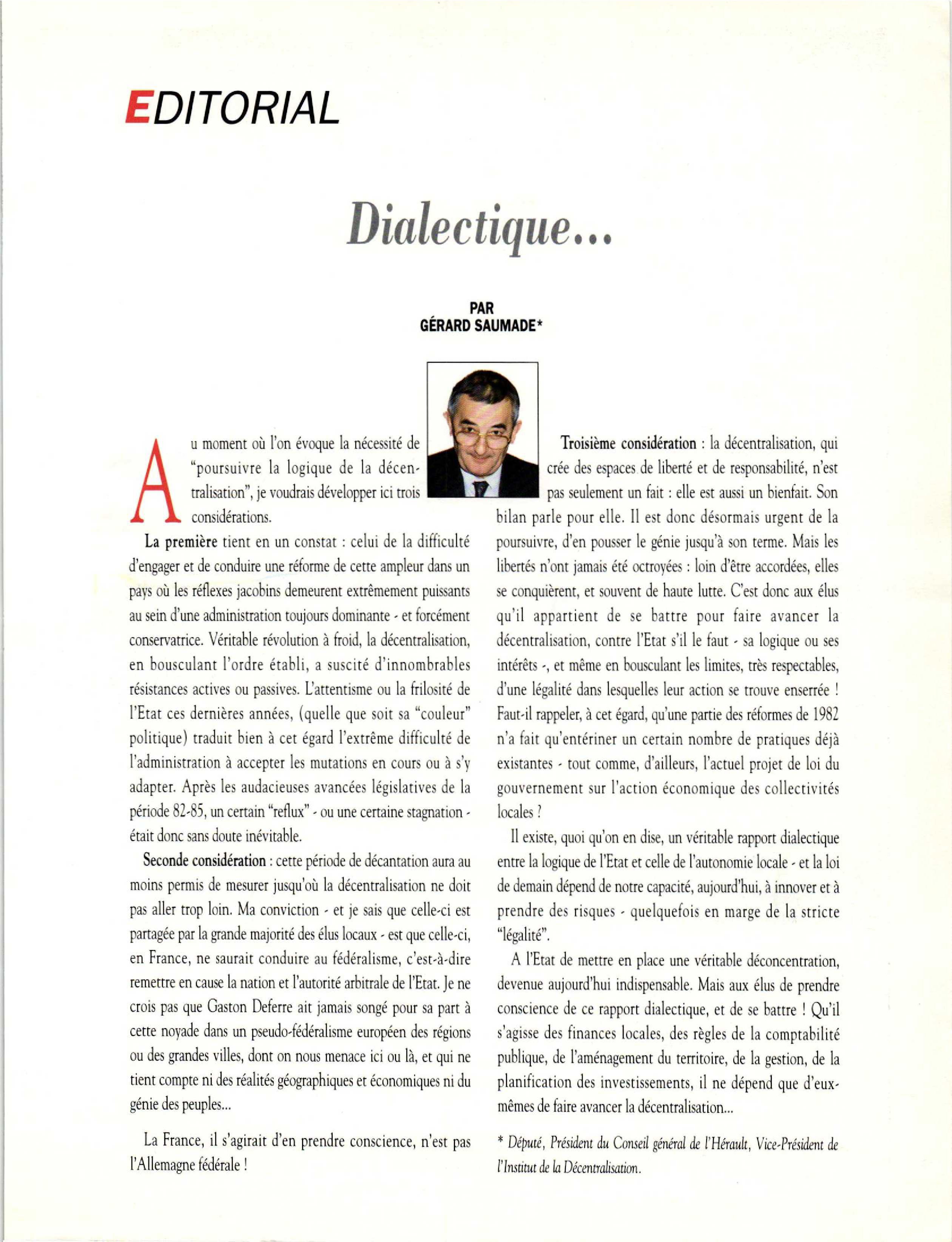 Article : Dialectique