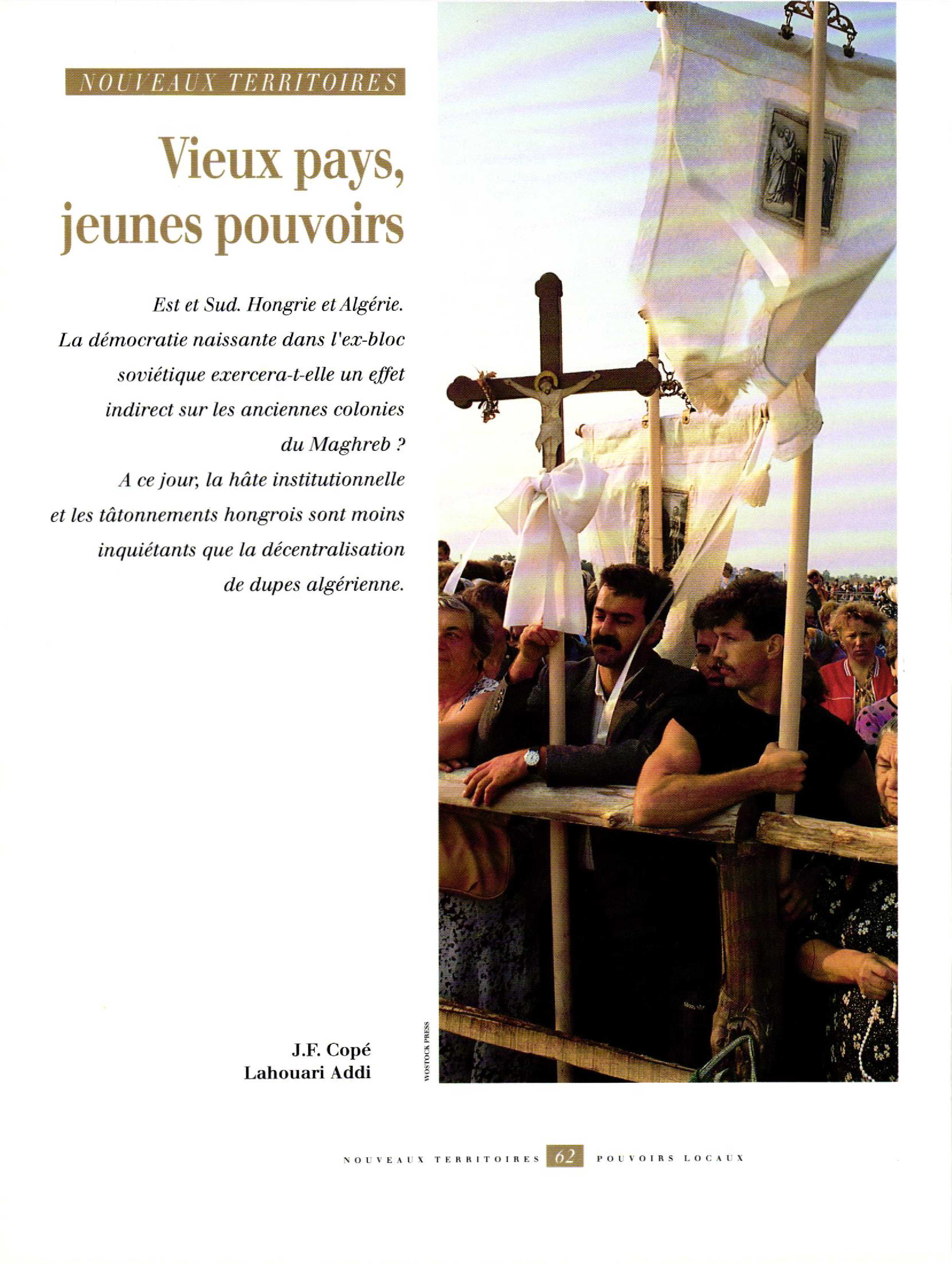 Article : NOUVEAUX TERRITOIRES