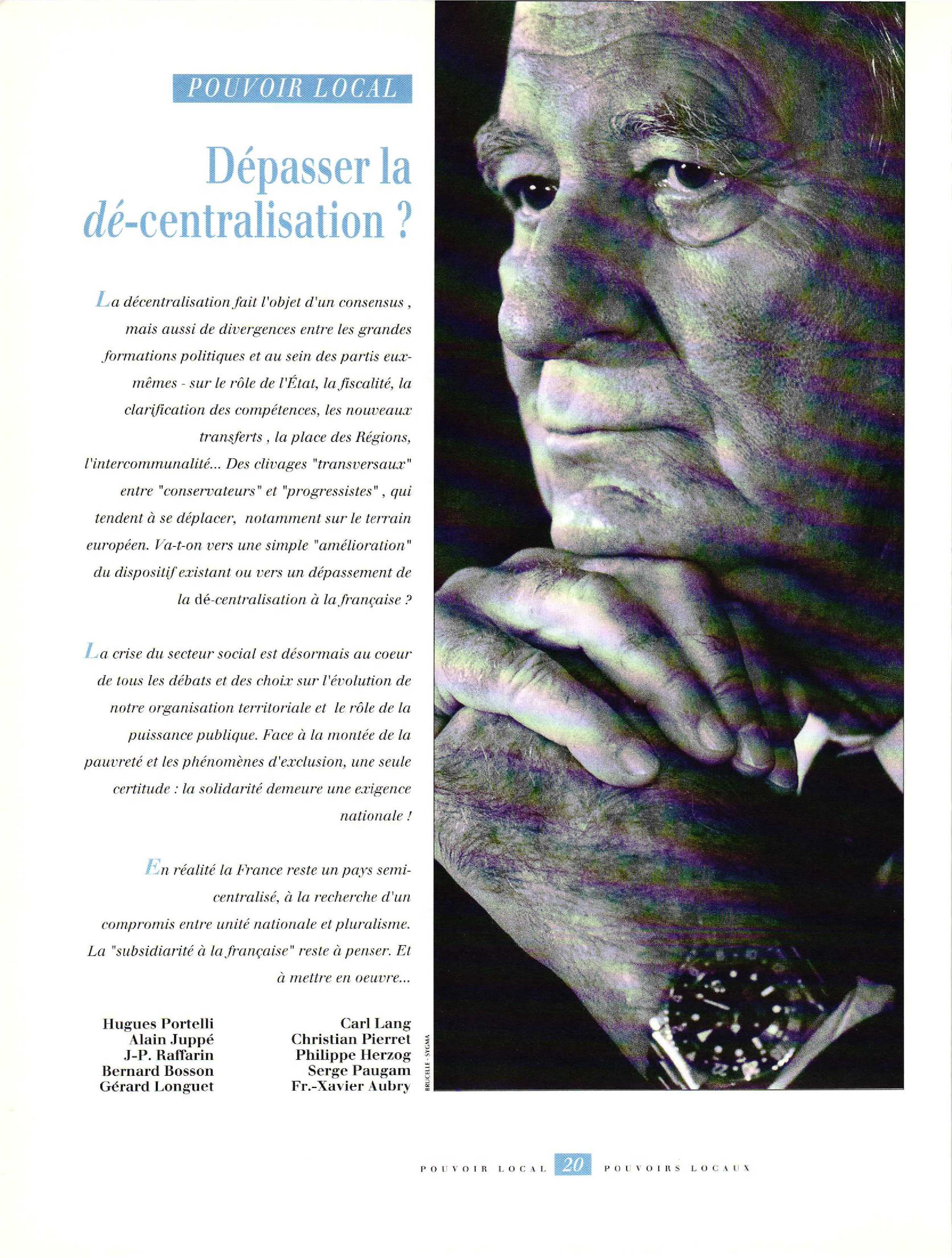 Article : POUVOIR LOCAL