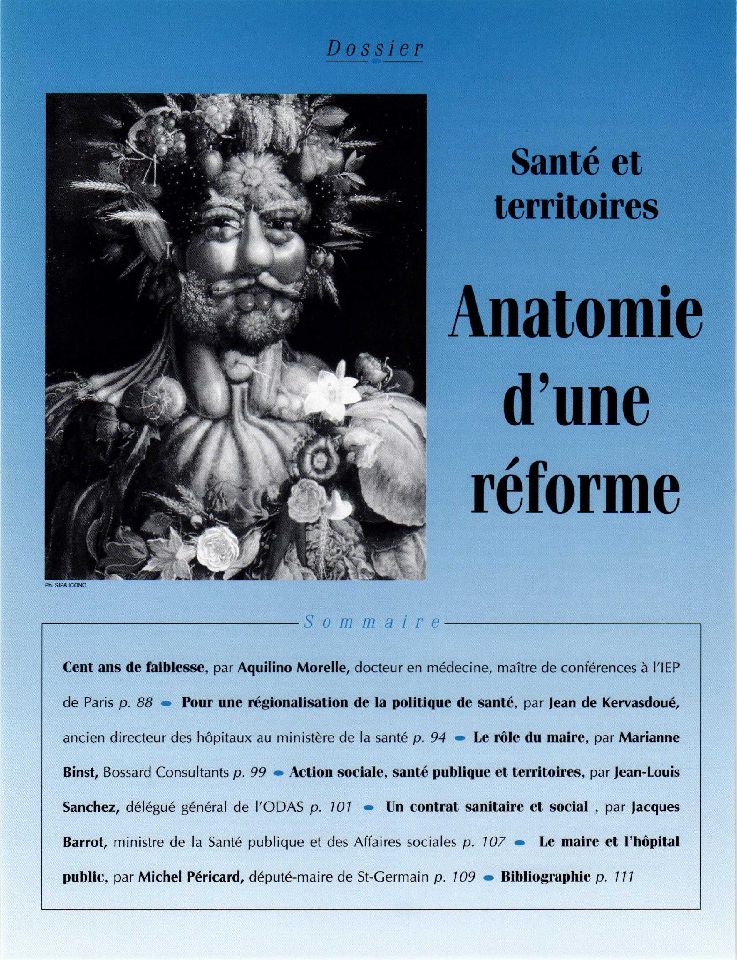 Article : Santé et territoires : anatomie d’une réforme