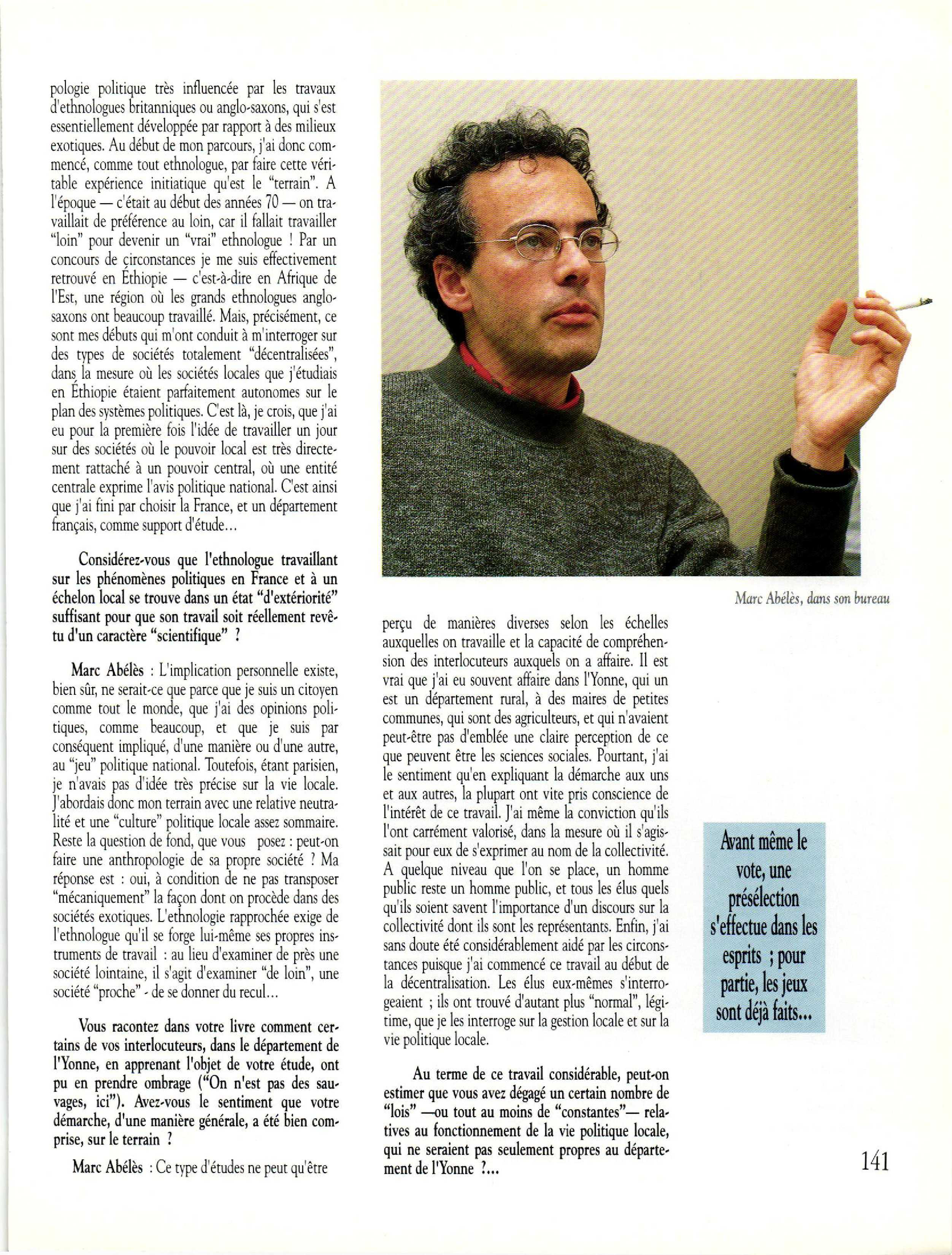 Article : Les ressorts cachés de la vie politique locale : l’exemple du département de l’Yonne