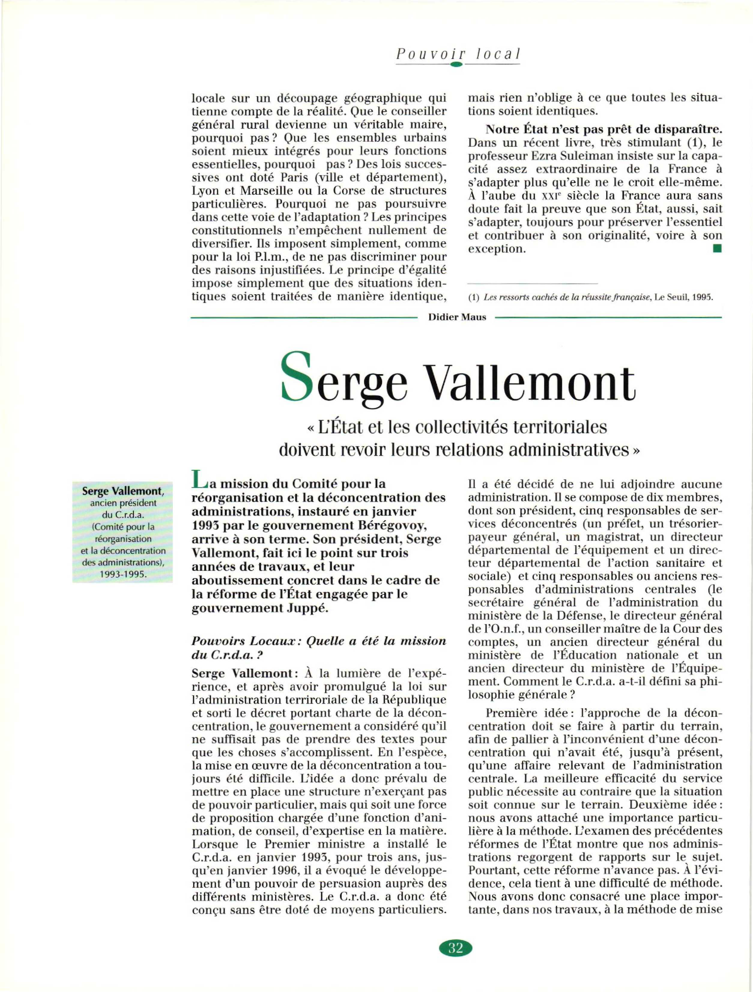 Article : Entretien avec Vallemont S.