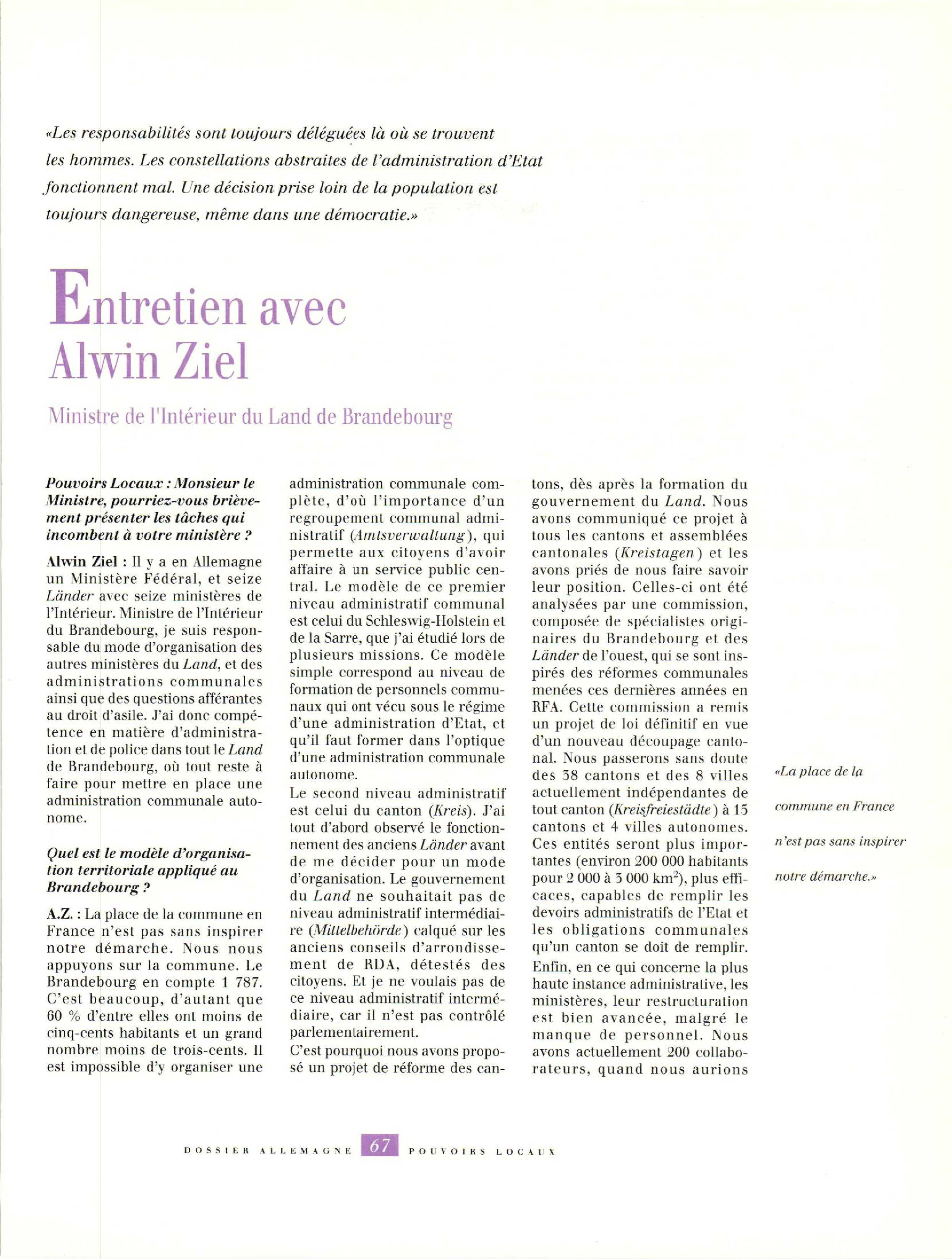 Article : Entretien avec Ziel A.