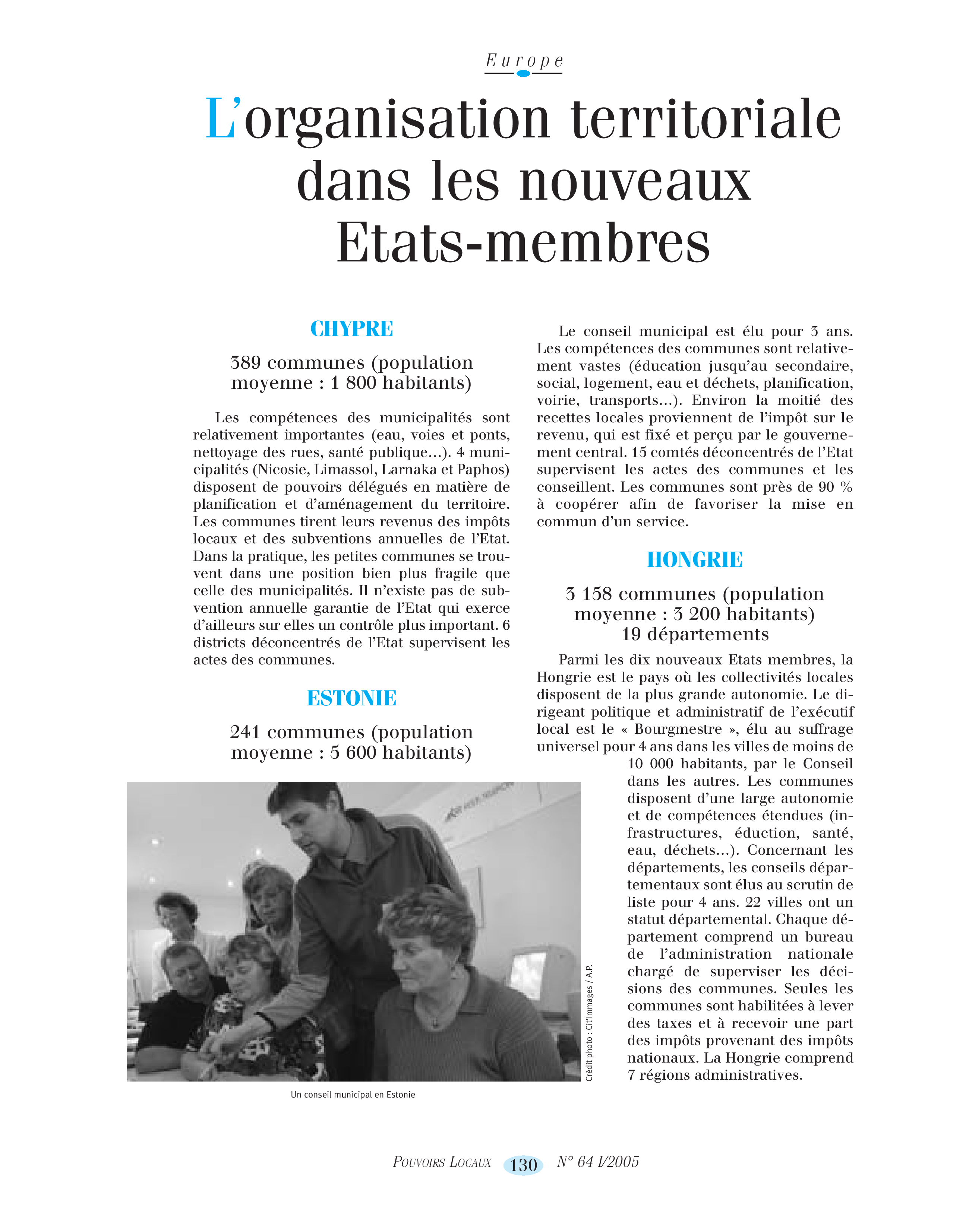 Article : L’organisation territoriale dans les nouveaux Etats-membres, Leipzig, les problèmes de développement